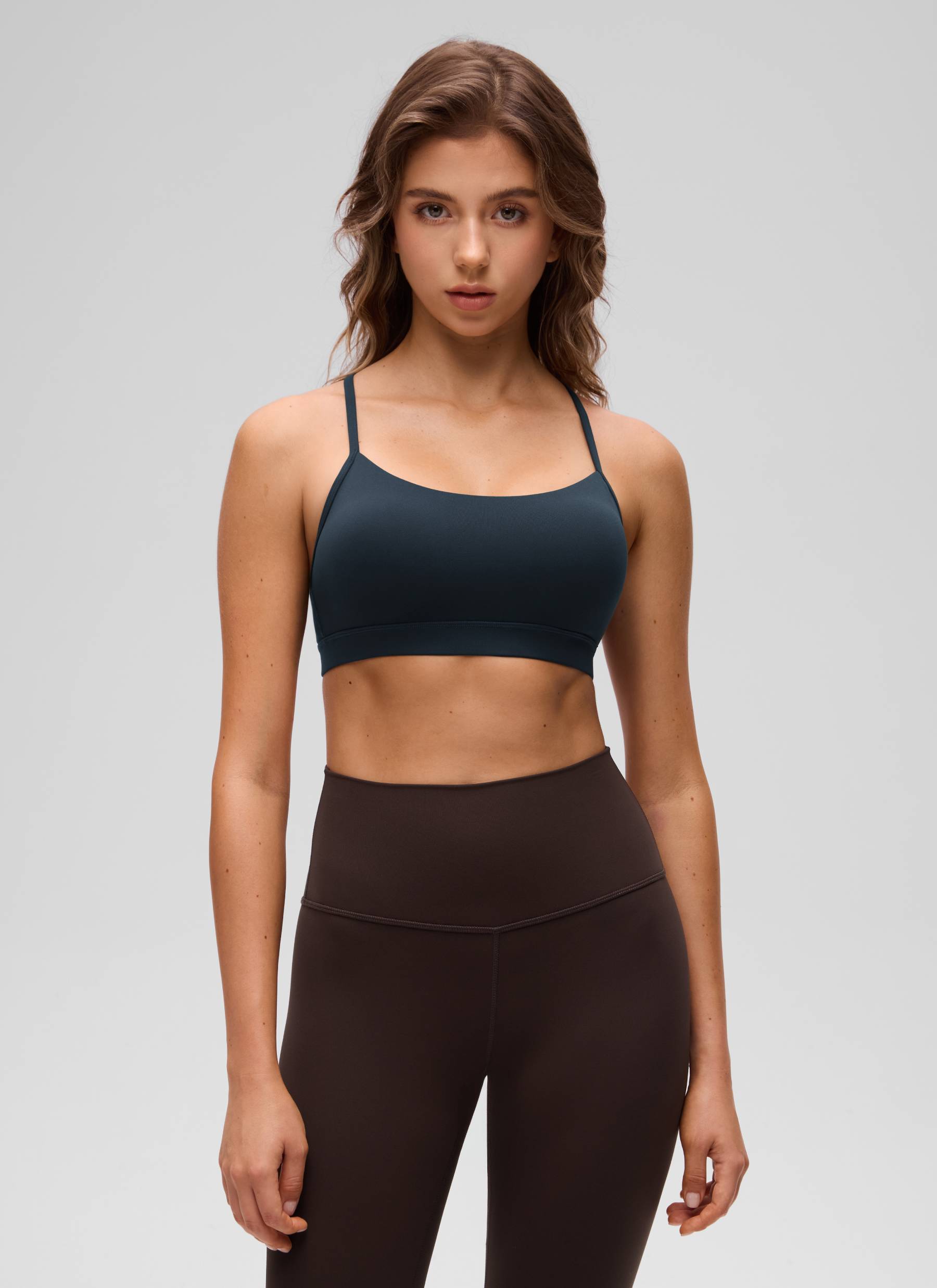 Áo lót Butterluxe CRZ YOGA dành cho nữ, kiểu Yoga, độ nâng nhẹ, Butterluxe , thiết kế lưng chữ Y, màu True Navy