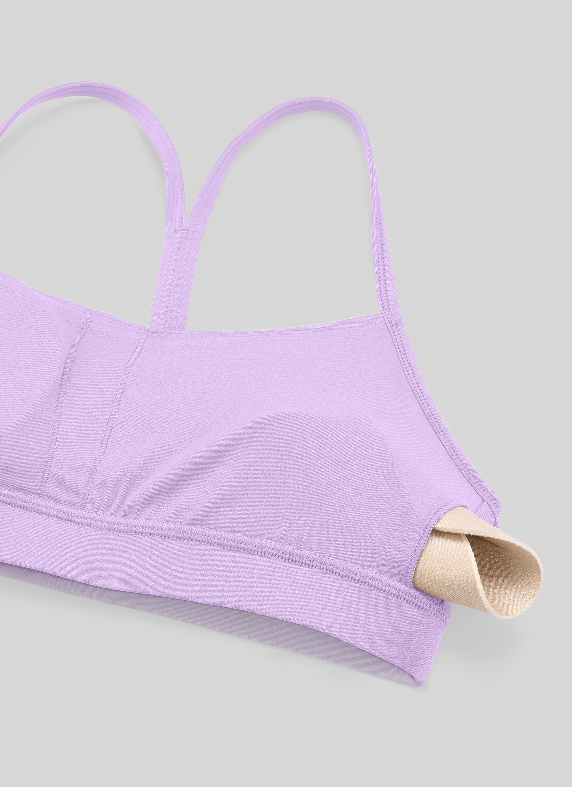 Áo lót Butterluxe CRZ YOGA dành cho nữ, kiểu Yoga, độ nâng nhẹ, Butterluxe , thiết kế lưng chữ Y, màu Tím Elfin
