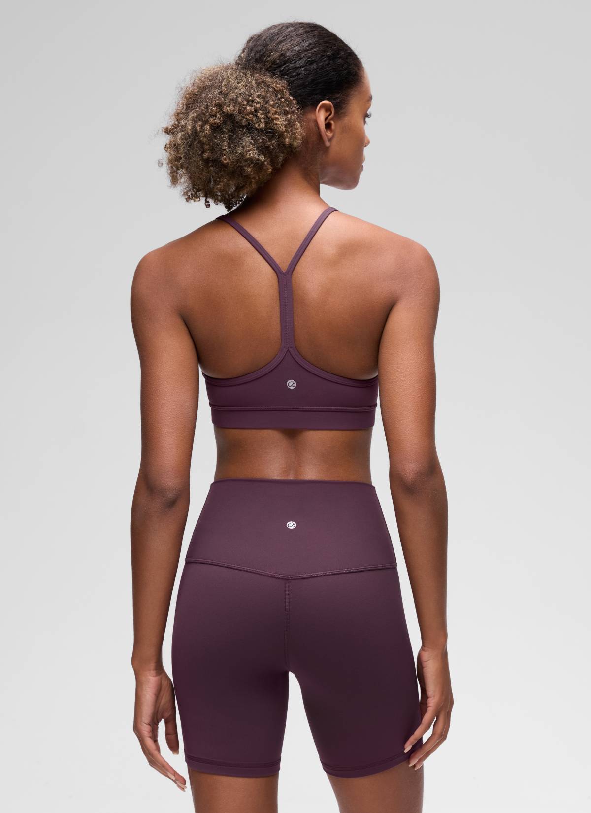 Áo lót Butterluxe CRZ YOGA dành cho nữ, kiểu Yoga Light Support Butterluxe , cổ chữ Y, màu Tím nho gai