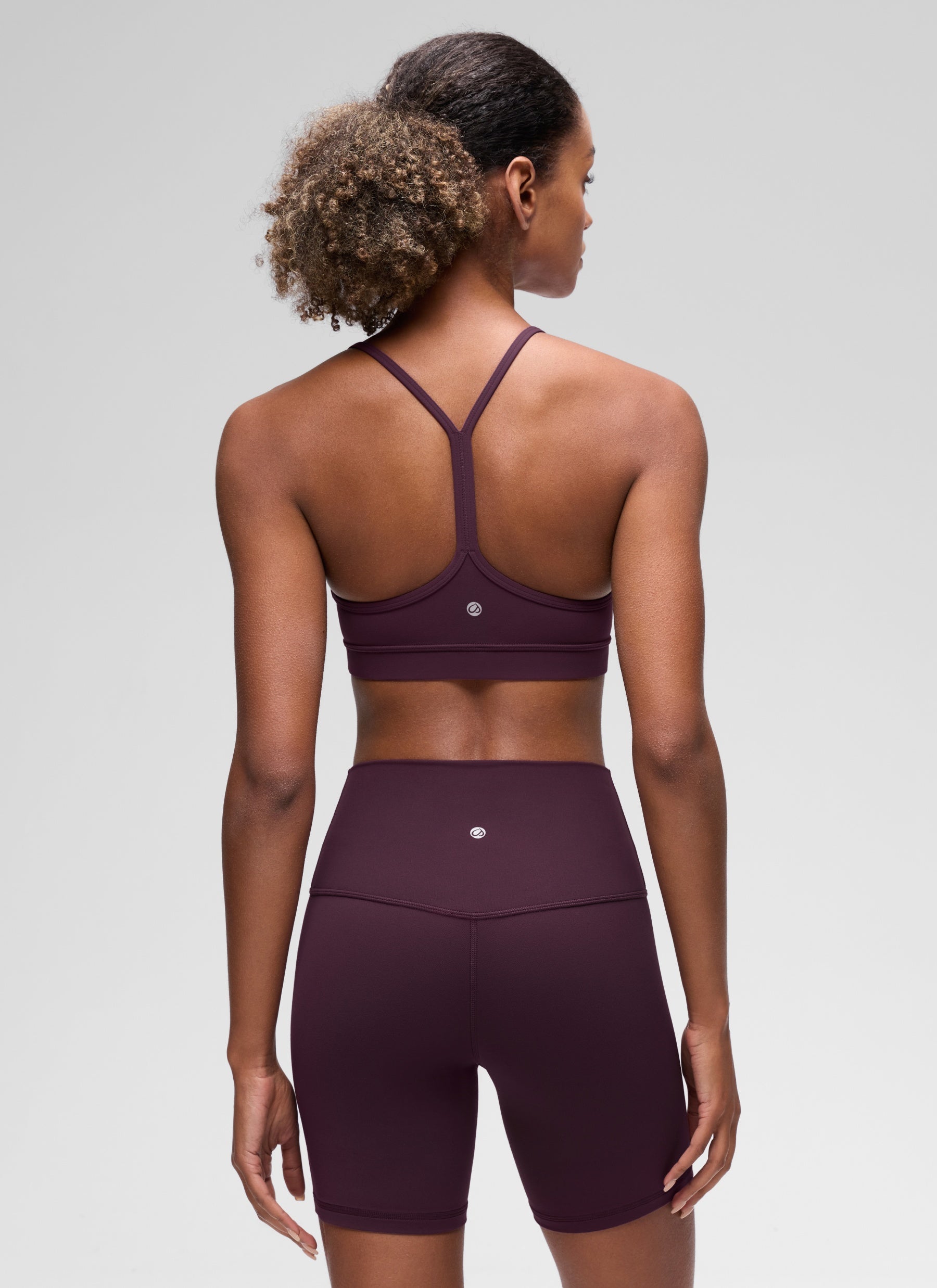 Áo lót Butterluxe CRZ YOGA dành cho nữ, kiểu Yoga, độ nâng nhẹ, Butterluxe , thiết kế lưng chữ Y, màu tím đậm