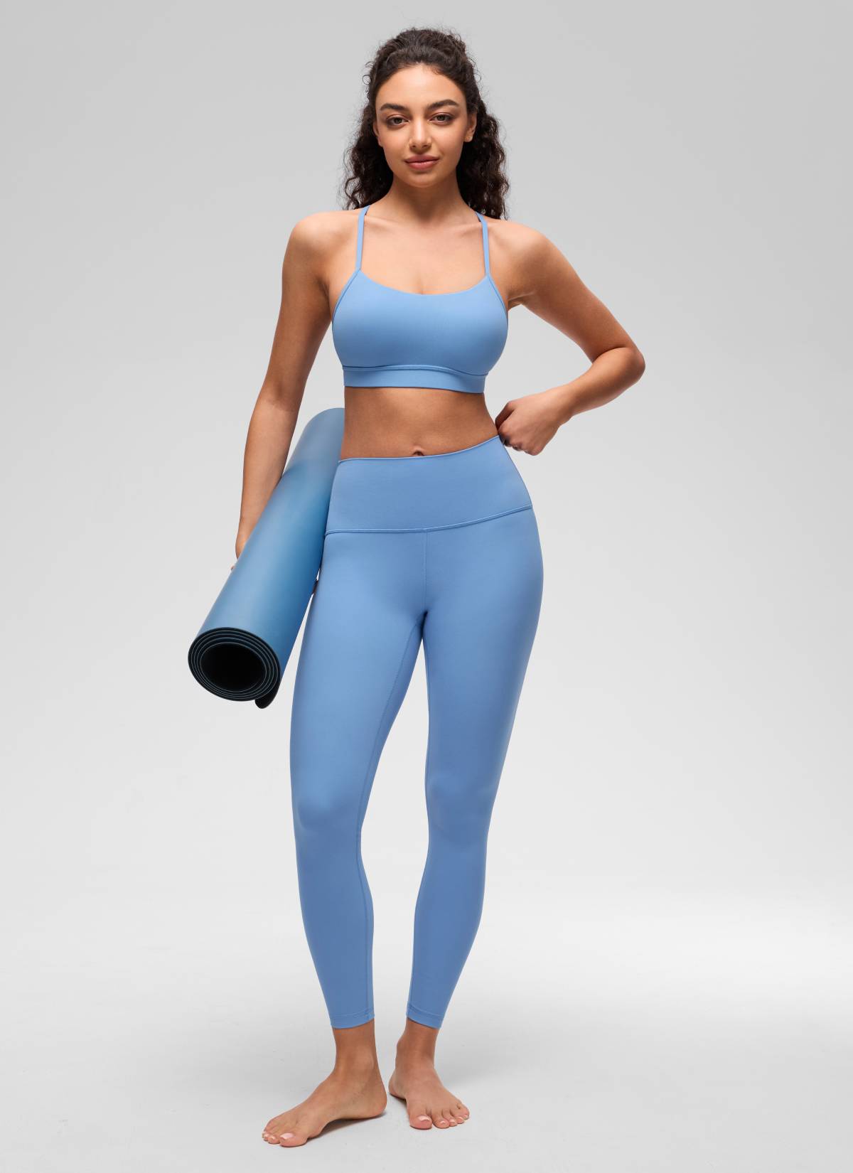 Áo lót Butterluxe CRZ YOGA dành cho nữ, kiểu Yoga Light Support Butterluxe , cổ chữ Y, màu Party Blue