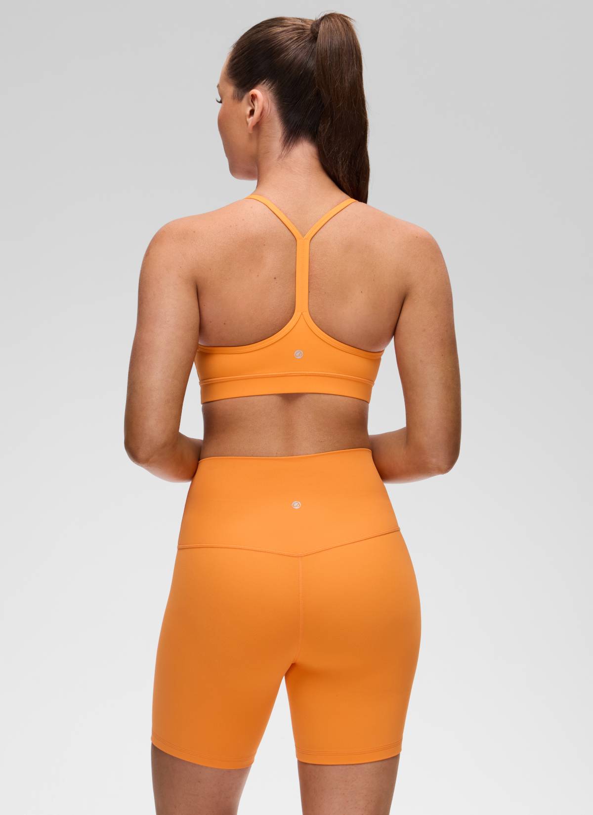 Áo lót Butterluxe CRZ YOGA dành cho nữ, kiểu Yoga Light Support Butterluxe , cổ chữ Y, họa tiết hổ, màu cam