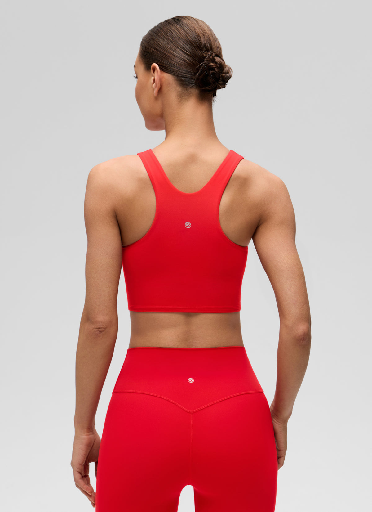 CRZ YOGA  Women's Yoga Low Support Butterluxe Tank High Neck Racerback Deep Red @model_info:K