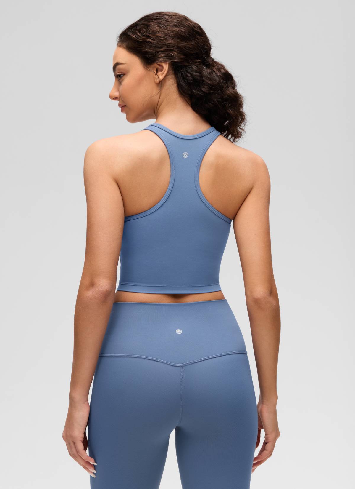 CRZ YOGA महिलाओं के लिए कम सपोर्ट वाला योगा पैड Butterluxe स्कूप नेक ब्रा, वाई-बैक, ओएसिस ब्लू