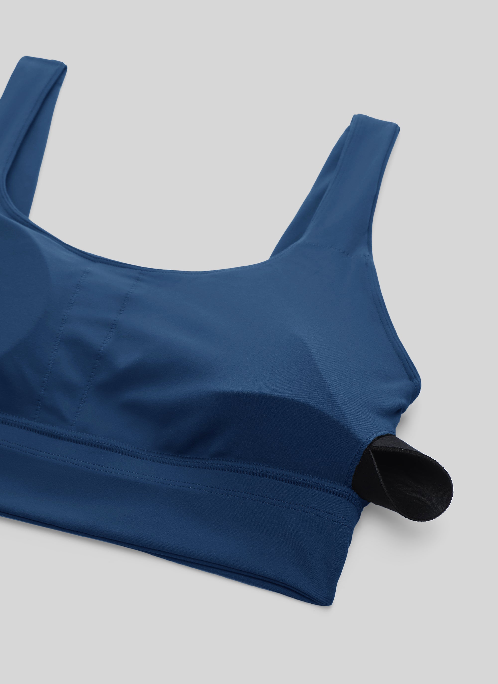 CRZ YOGA Women's Yoga Low Support Butterluxe Sport Bra U Back Longline French Navy @model_info:NEW
