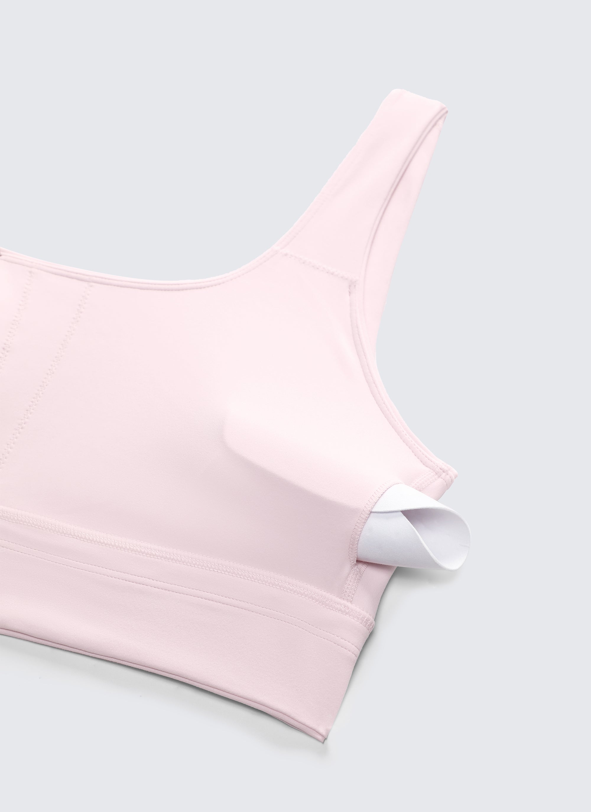 CRZ YOGA Yoga Sokongan Rendah Wanita Butterluxe Bra Sukan U Belakang Garis Panjang Strawberi Merah Jambu