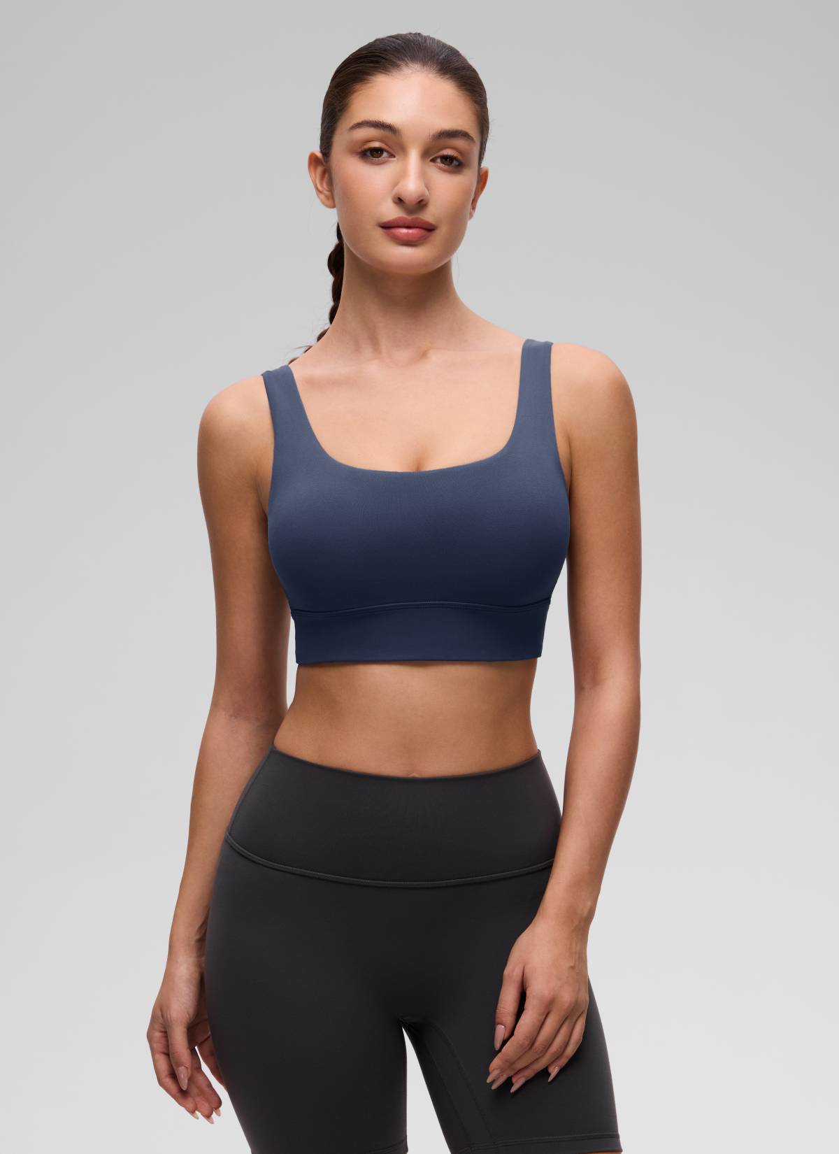 CRZ YOGA Yoga Sokongan Rendah Wanita Butterluxe Bra Sukan U Back Longline Club Blue
