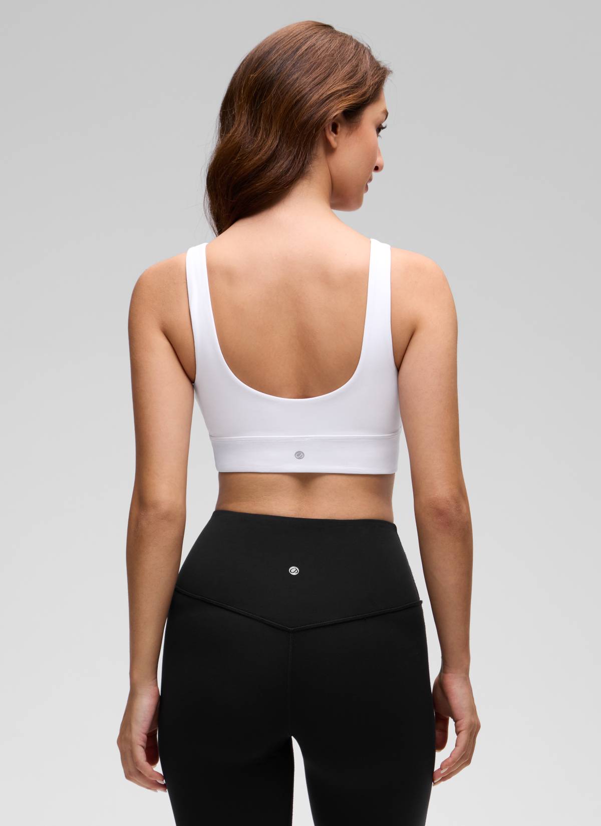 CRZ YOGA Yoga Sokongan Rendah Wanita Butterluxe Bra Sukan U Back Longline Putih