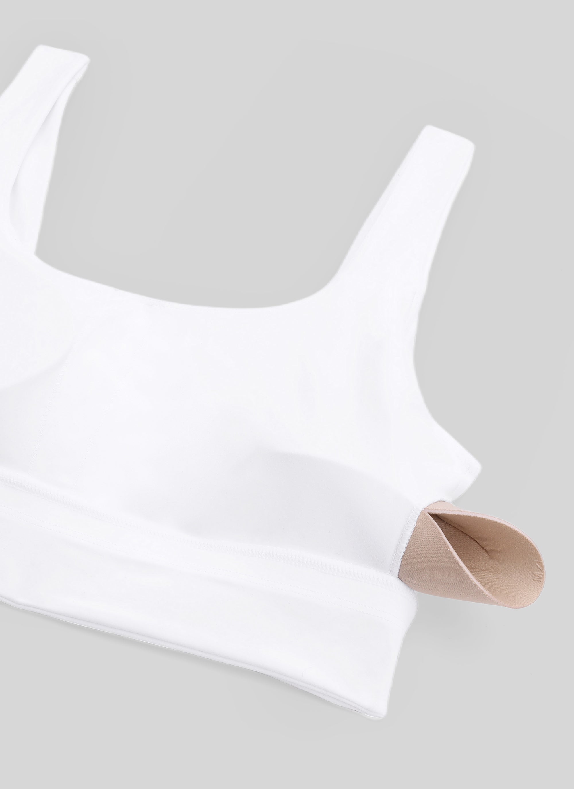 CRZ YOGA Yoga Sokongan Rendah Wanita Butterluxe Bra Sukan U Back Longline Putih