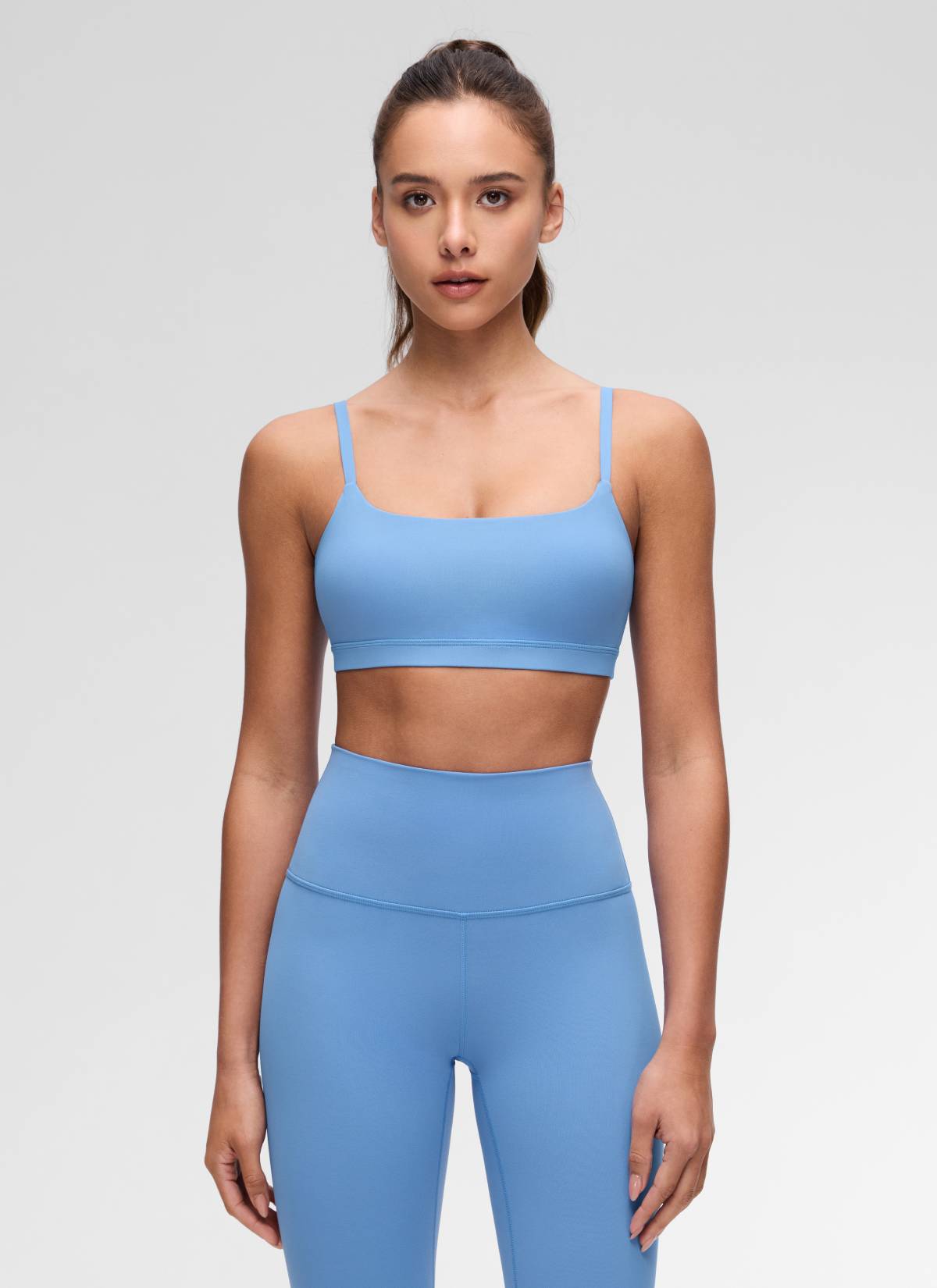 CRZ YOGA Áo lót nữ Butterluxe dây mảnh Butterluxe , cổ tròn, màu xanh Party Blue