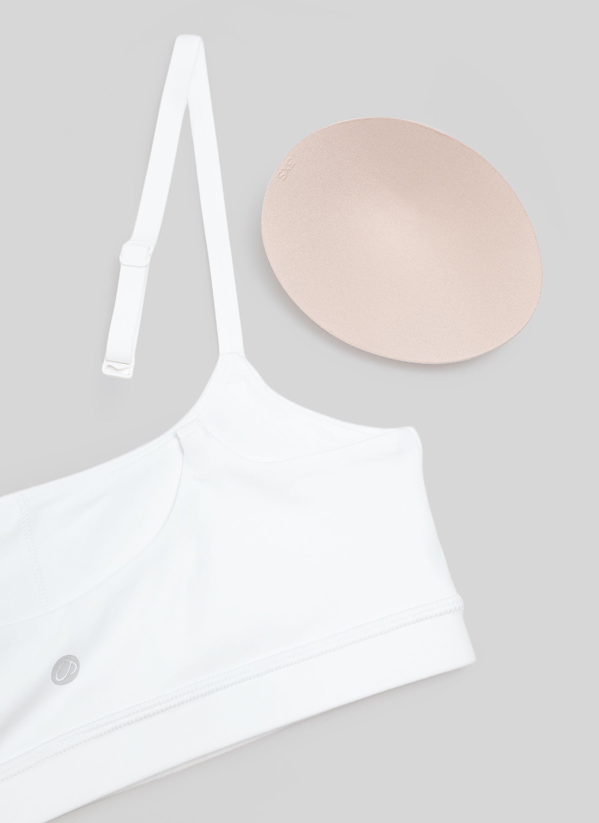 Áo lót thể thao CRZ YOGA dành cho nữ, Butterluxe , dây mảnh Butterluxe , cổ tròn, màu trắng