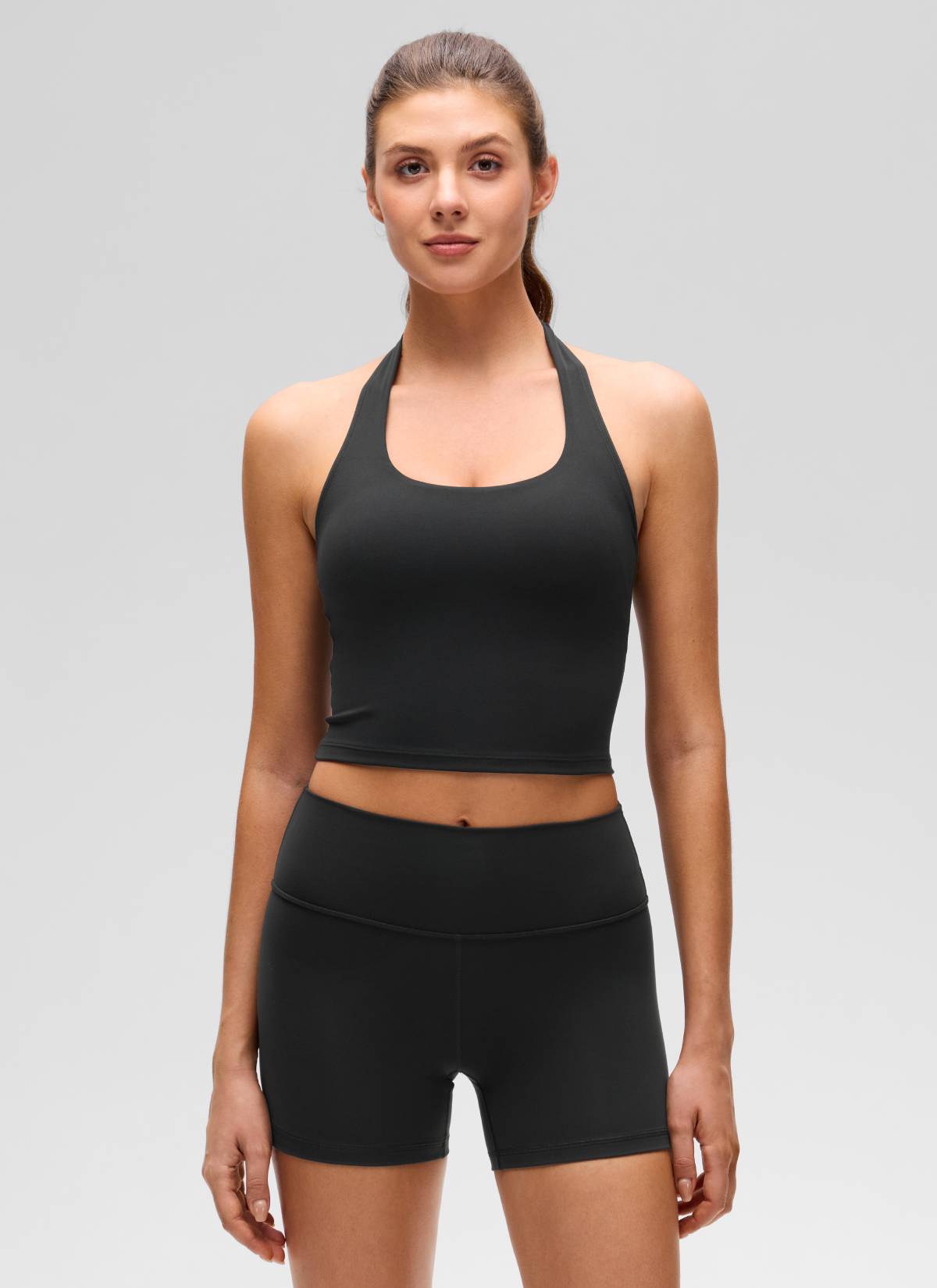 CRZ YOGA Áo lót thể thao Butterluxe dài dành cho nữ Butterluxe , áo crop top màu đen