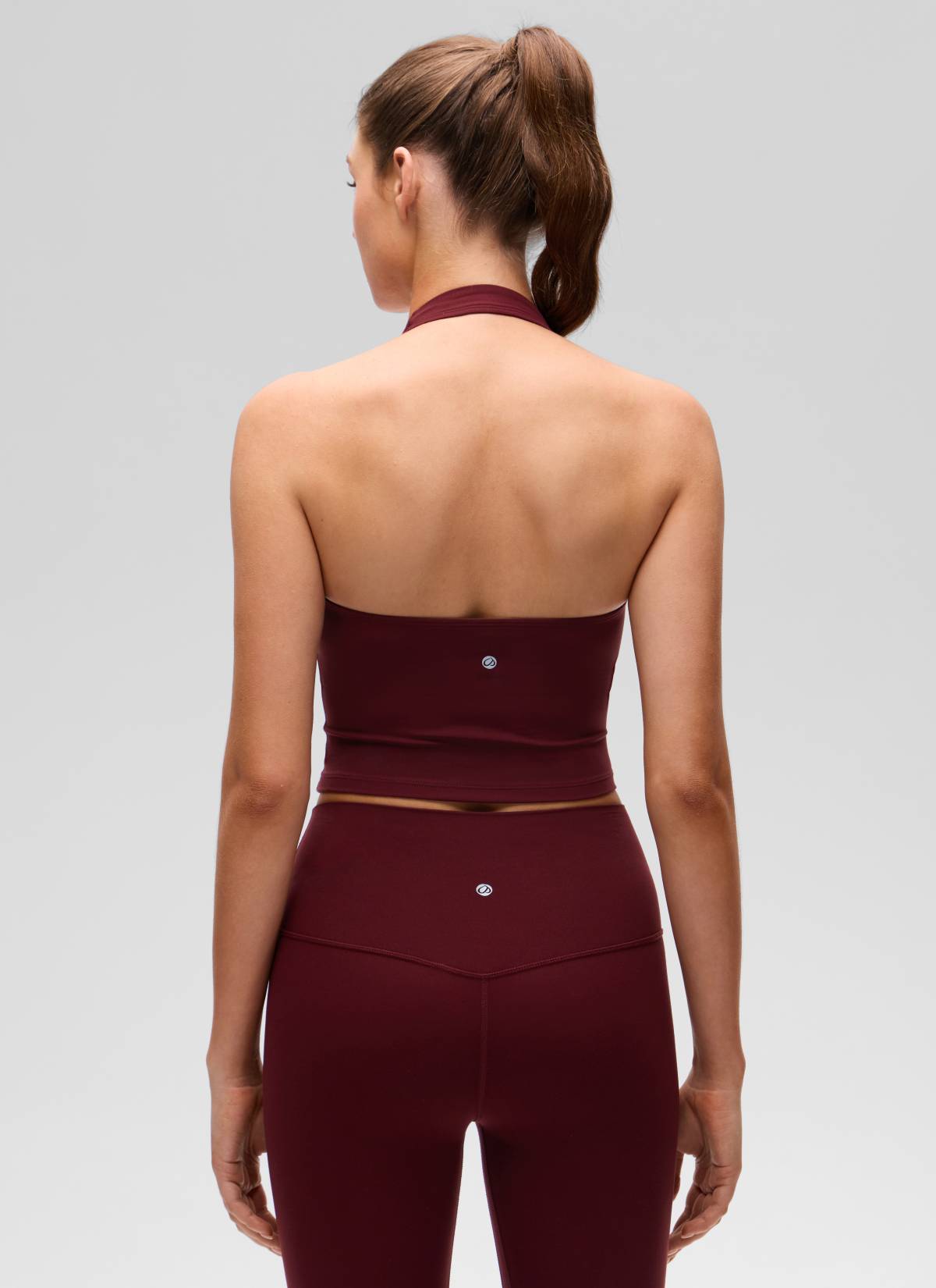 CRZ YOGA Áo lót thể thao Butterluxe dài dành cho nữ Butterluxe , áo crop top màu đỏ Merlot