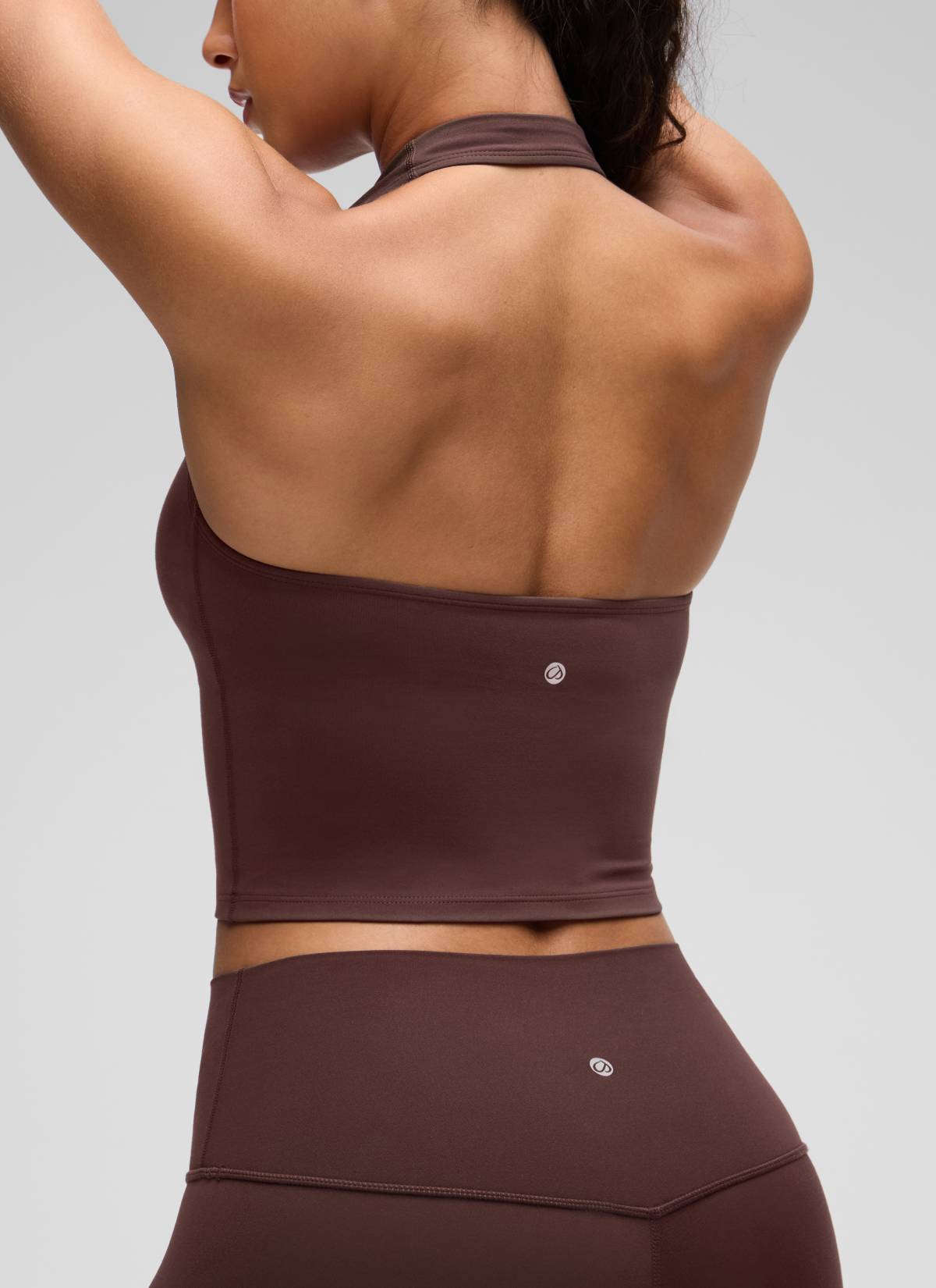 CRZ YOGA Áo lót thể thao Butterluxe dài dành cho nữ Butterluxe , áo crop top màu xám nâu