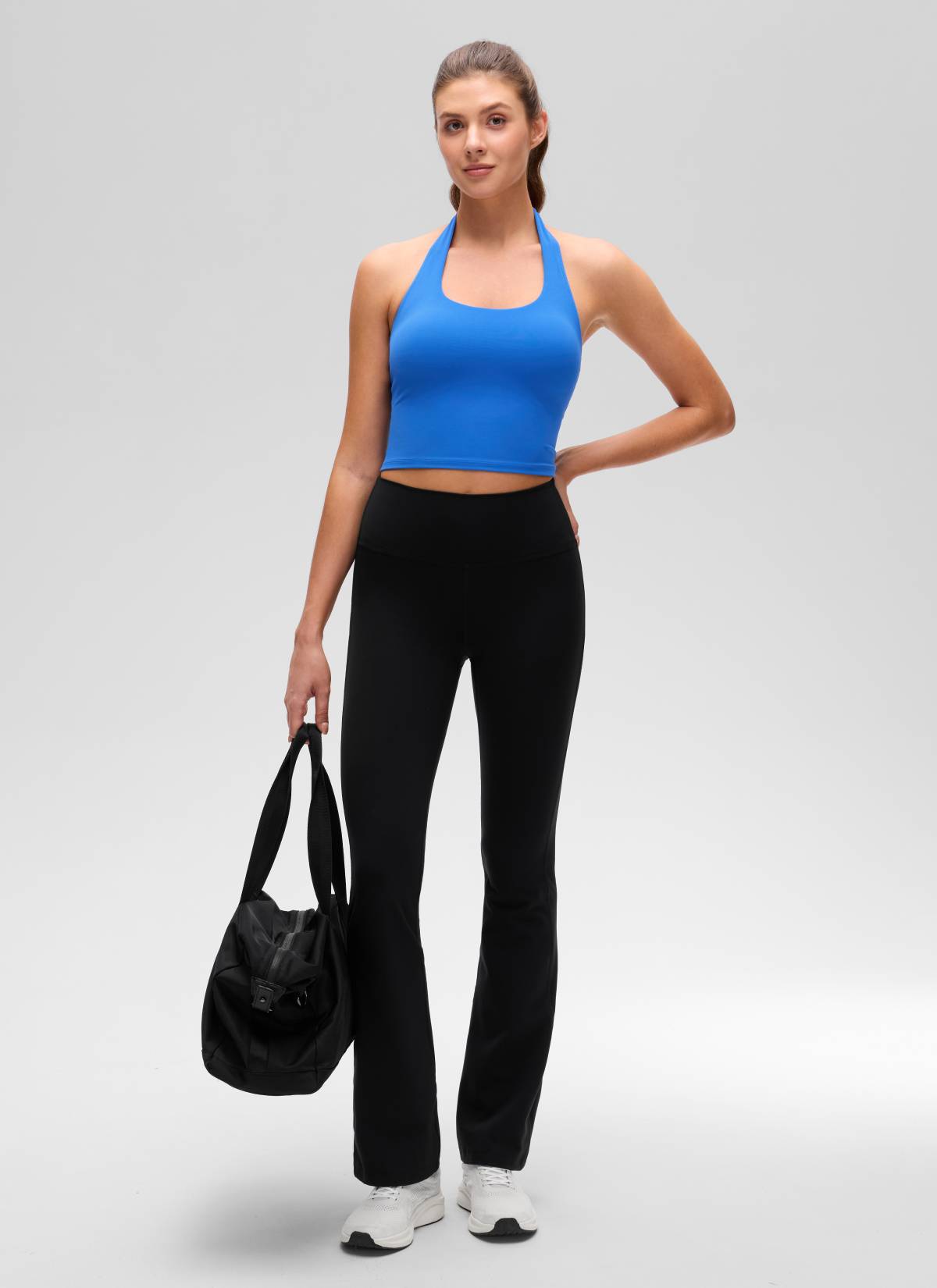 CRZ YOGA Áo lót thể thao Butterluxe dài dành cho nữ Butterluxe , áo crop top lấp lánh màu xanh dương