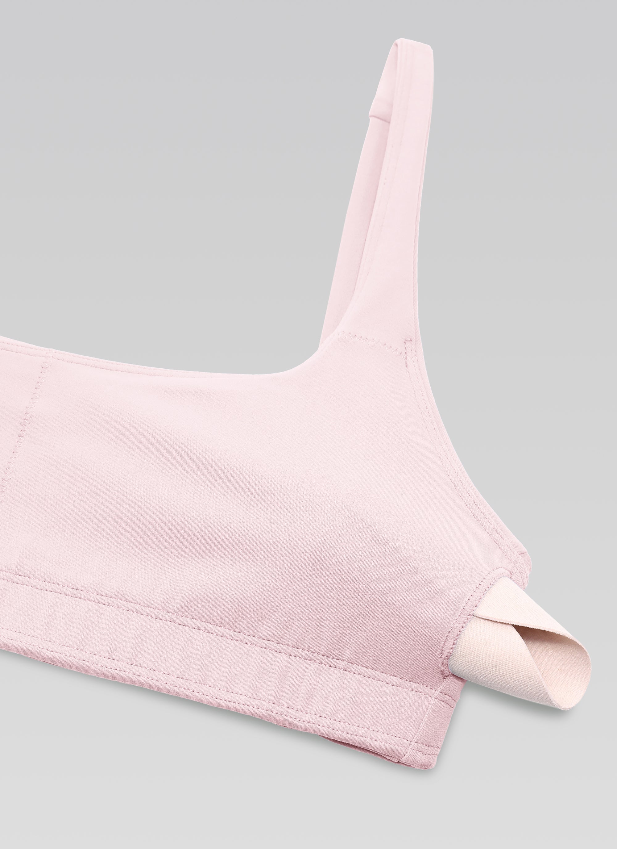 CRZ YOGA Wanita, Bra Mini Berbusa dengan Leher Persegi dan Model Cami " Butterluxe ", Warna Strawberry Pink