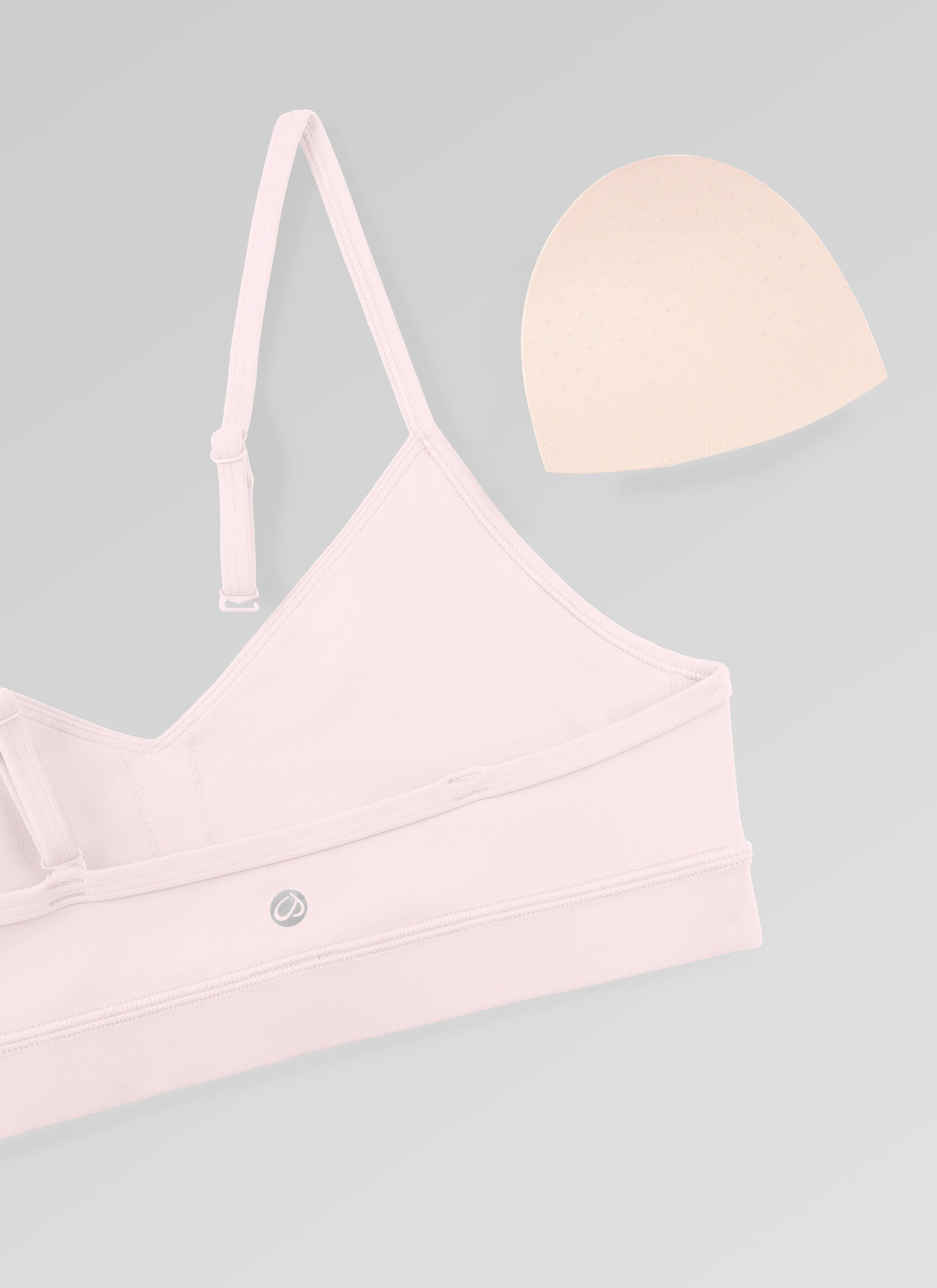 CRZ YOGA Butterluxe Áo lót thể thao yoga cổ chữ V dành cho nữ, có đệm, màu hồng dâu tây