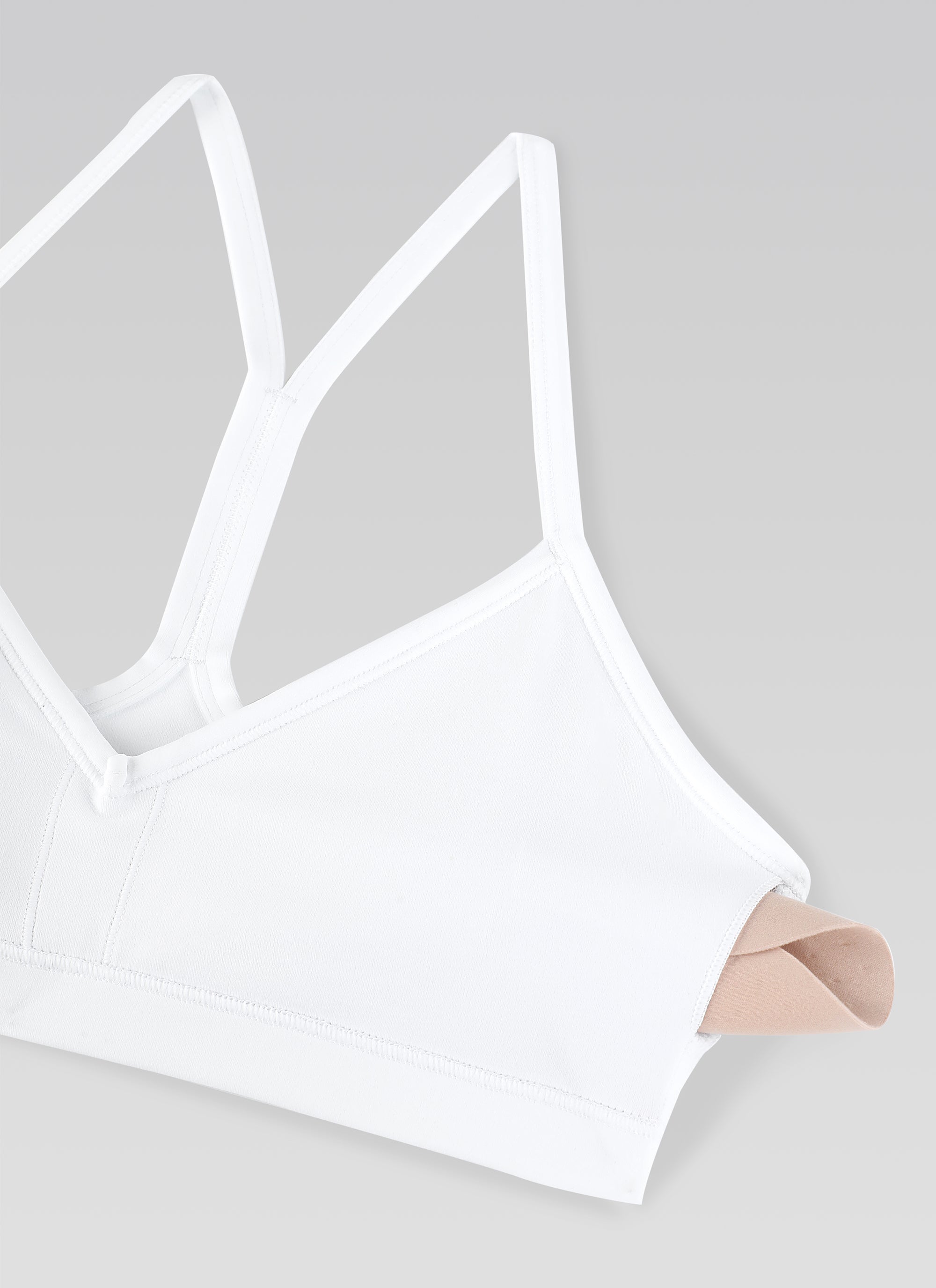 CRZ YOGA Butterluxe Bra Sukan Yoga Berlapik Leher V Wanita Berlubang Putih