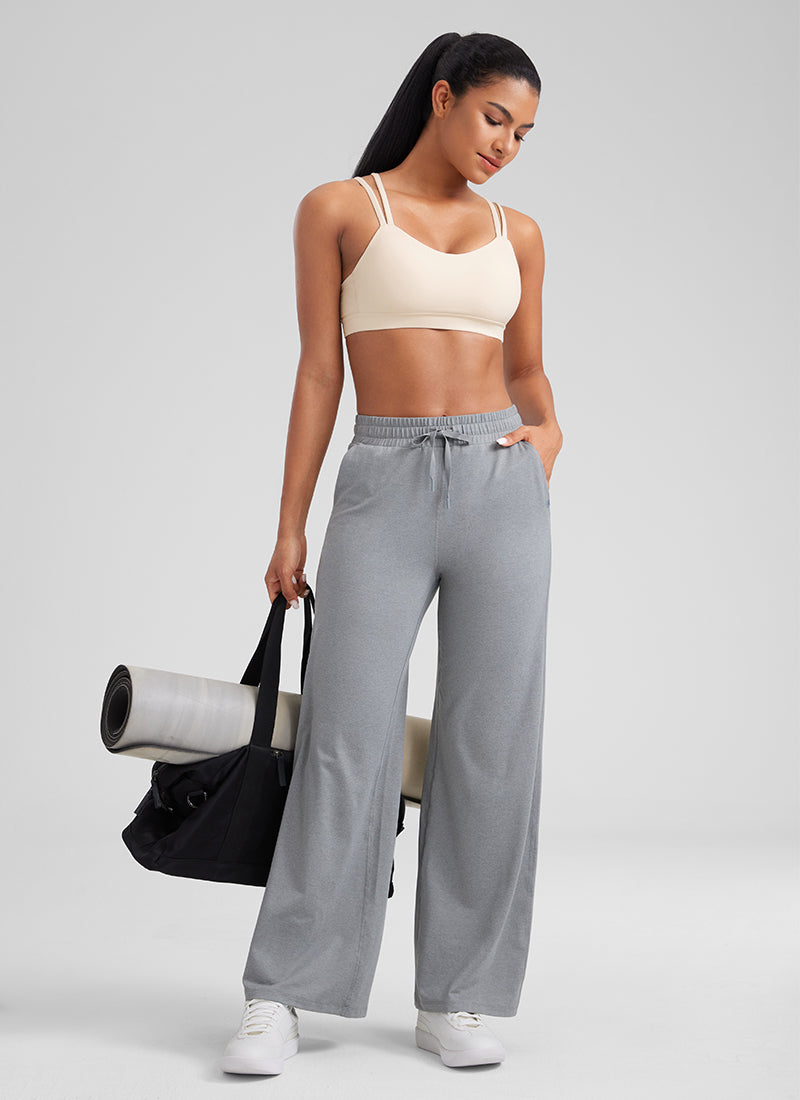 Áo Bra Thể Thao Nữ CRZ YOGA Đệm Ngực Đúc Liền Butterluxe Dây Mảnh Cổ Chữ V Màu Trắng Sữa