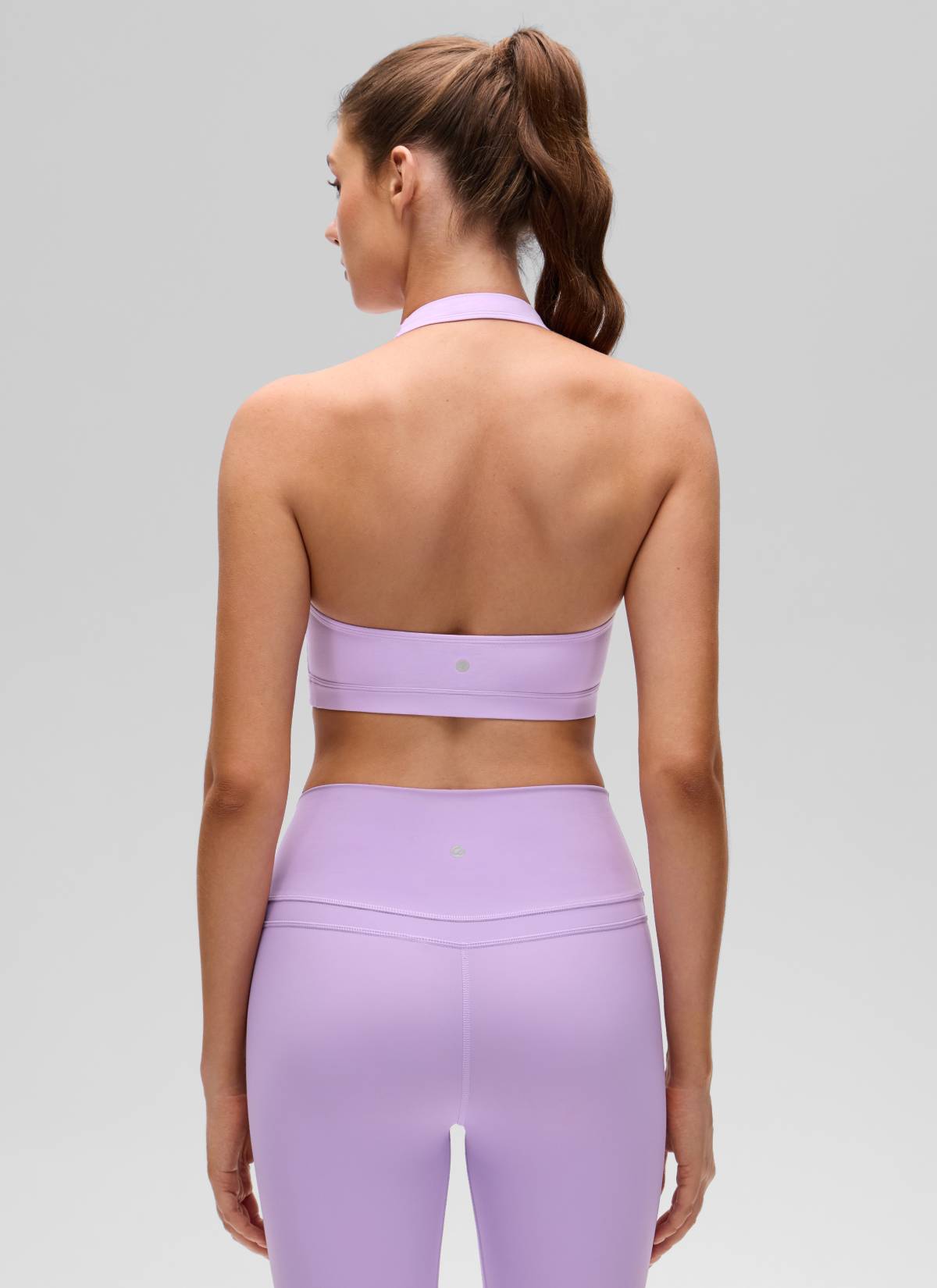 CRZ YOGA - Áo lót thể thao dành cho nữ tập yoga, cổ tròn, có đệm, lưng hở, màu tím Elfin