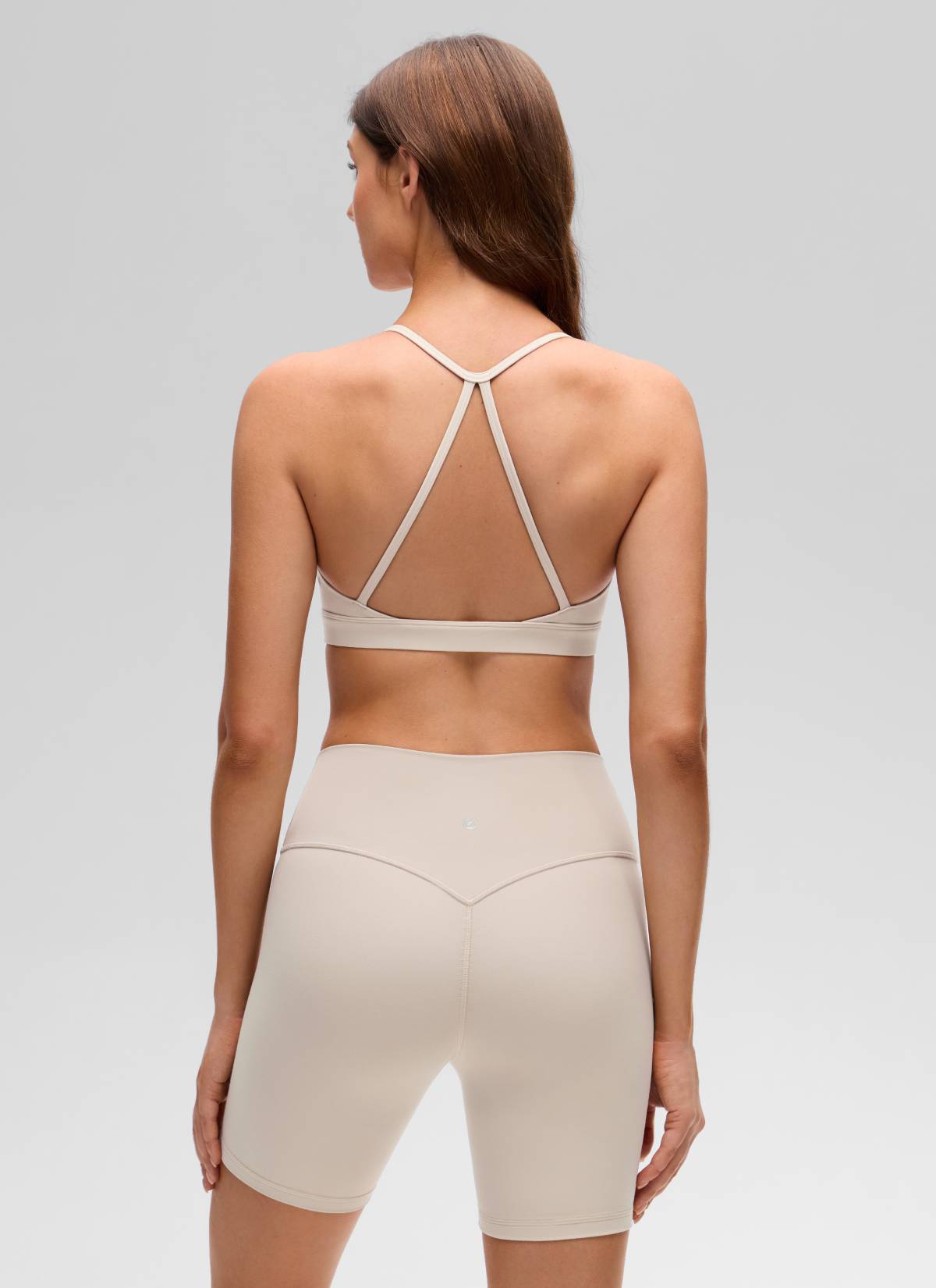 CRZ YOGA 여성용 Butterluxe 요가 스쿱 넥 크로스 백 스포츠 브라 모하비 탠
