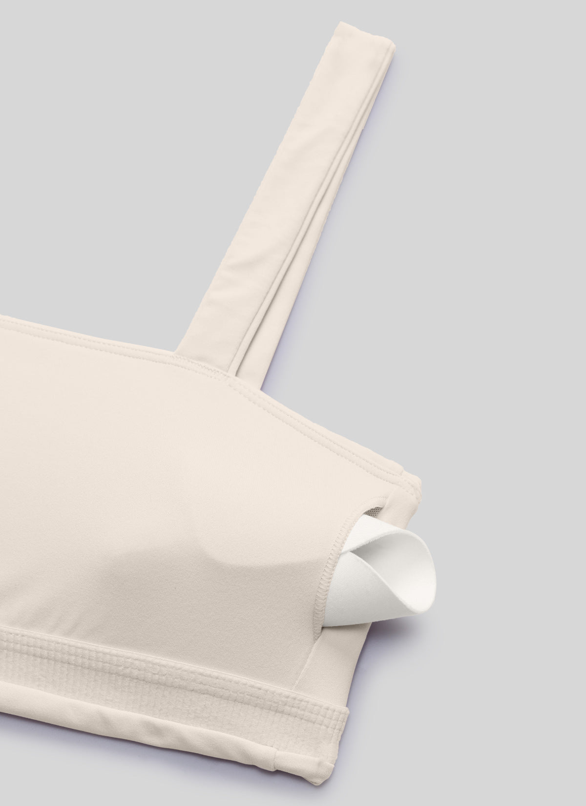 CRZ YOGA レディースButterlift ワークアウト用 スクエアネック スポーツブラ内蔵 モハベ・タン