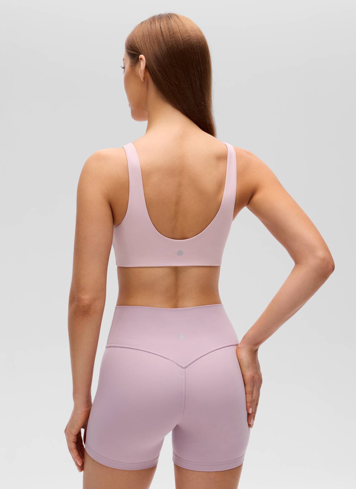 CRZ YOGA Áo lót thể thao dành cho nữ kiểu U-Back dành cho yoga, hỗ trợ nhẹ, màu hồng mờ ( Butterluxe )