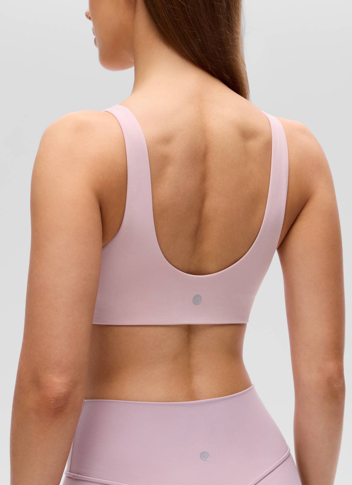 CRZ YOGA Áo lót thể thao dành cho nữ kiểu U-Back dành cho yoga, hỗ trợ nhẹ, màu hồng mờ ( Butterluxe )