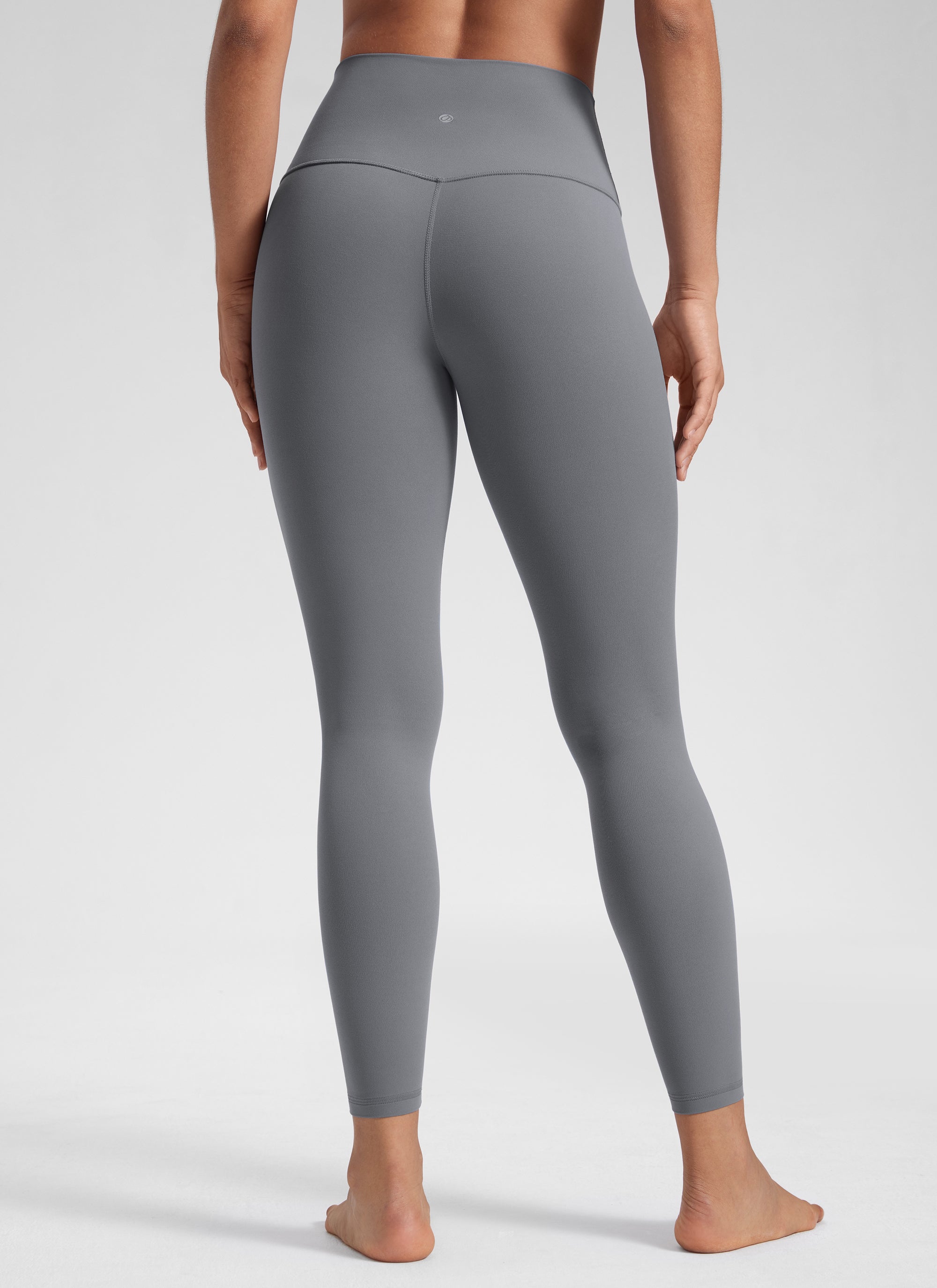 CRZ YOGA - Quần legging yoga nữ kiểu dáng rộng, cạp cao Butterluxe , chiều dài 25 inch, màu xám Solar Grey