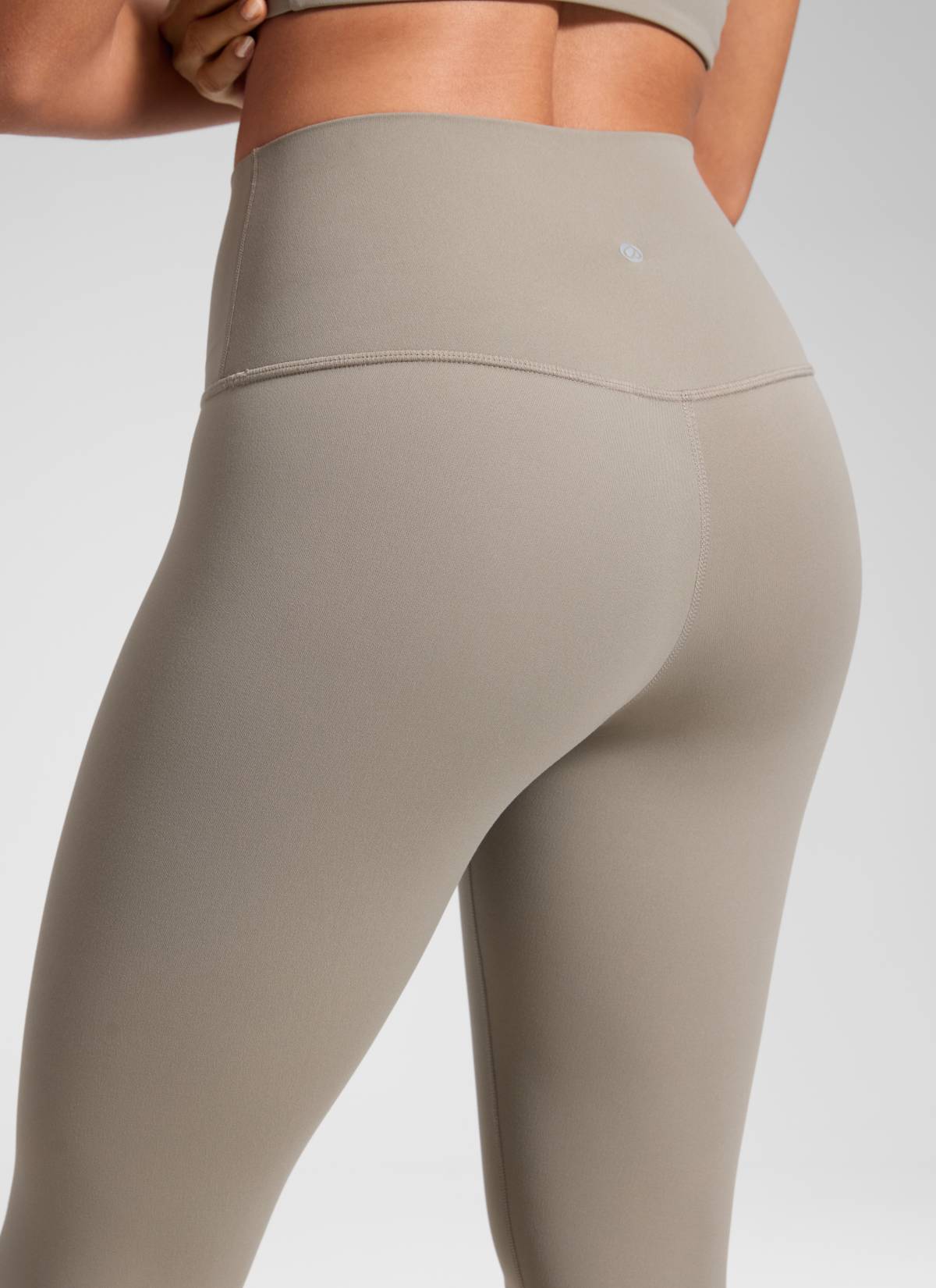 CRZ YOGA Women's Yoga Lounge High Rise Butterluxe Yoga Leggings 25'' Warm Ash Grey @model_info:Dany