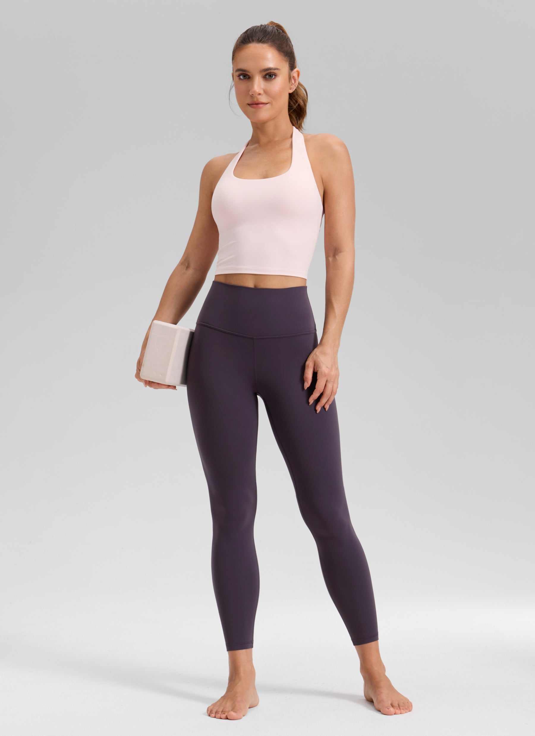 CRZ YOGA - Butterluxe yoga nữ kiểu dáng rộng, cạp cao Butterluxe , chiều dài 25 inch, màu Tím Atmosphere