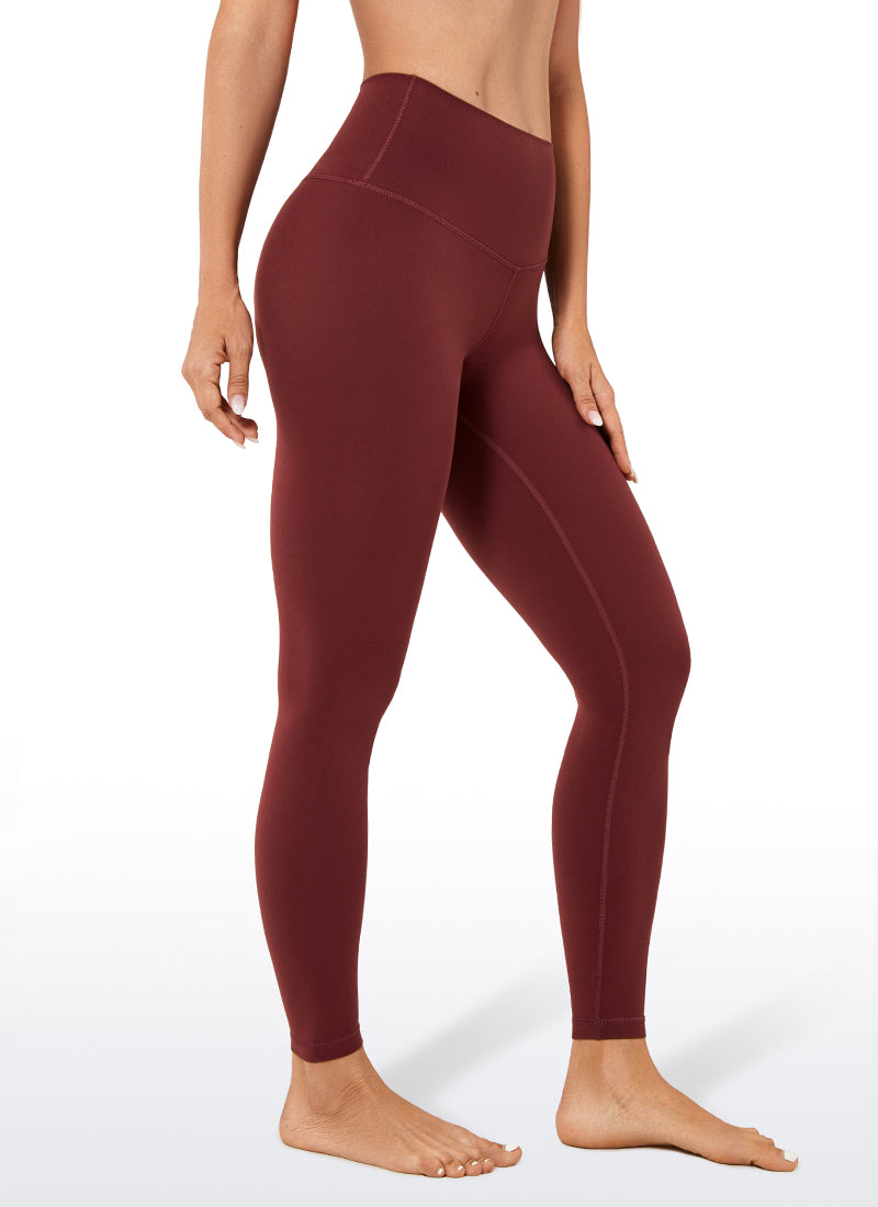 CRZ YOGA Women's Yoga Lounge High Rise Butterluxe Yoga Leggings 25'' Noctilucence Red @model_info:N