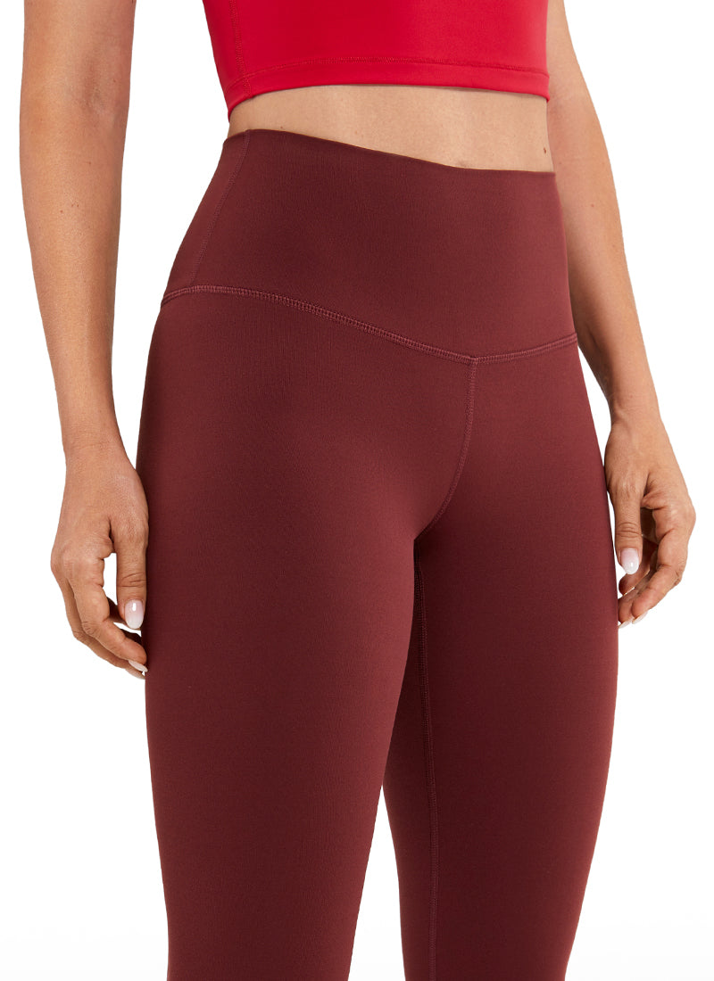 CRZ YOGA Women's Yoga Lounge High Rise Butterluxe Yoga Leggings 25'' Noctilucence Red @model_info:N
