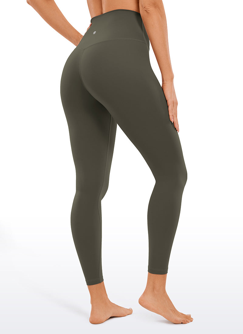 CRZ YOGA Women's Yoga Lounge High Rise Butterluxe Yoga Leggings 25'' Light Army Green @model_info:Deni