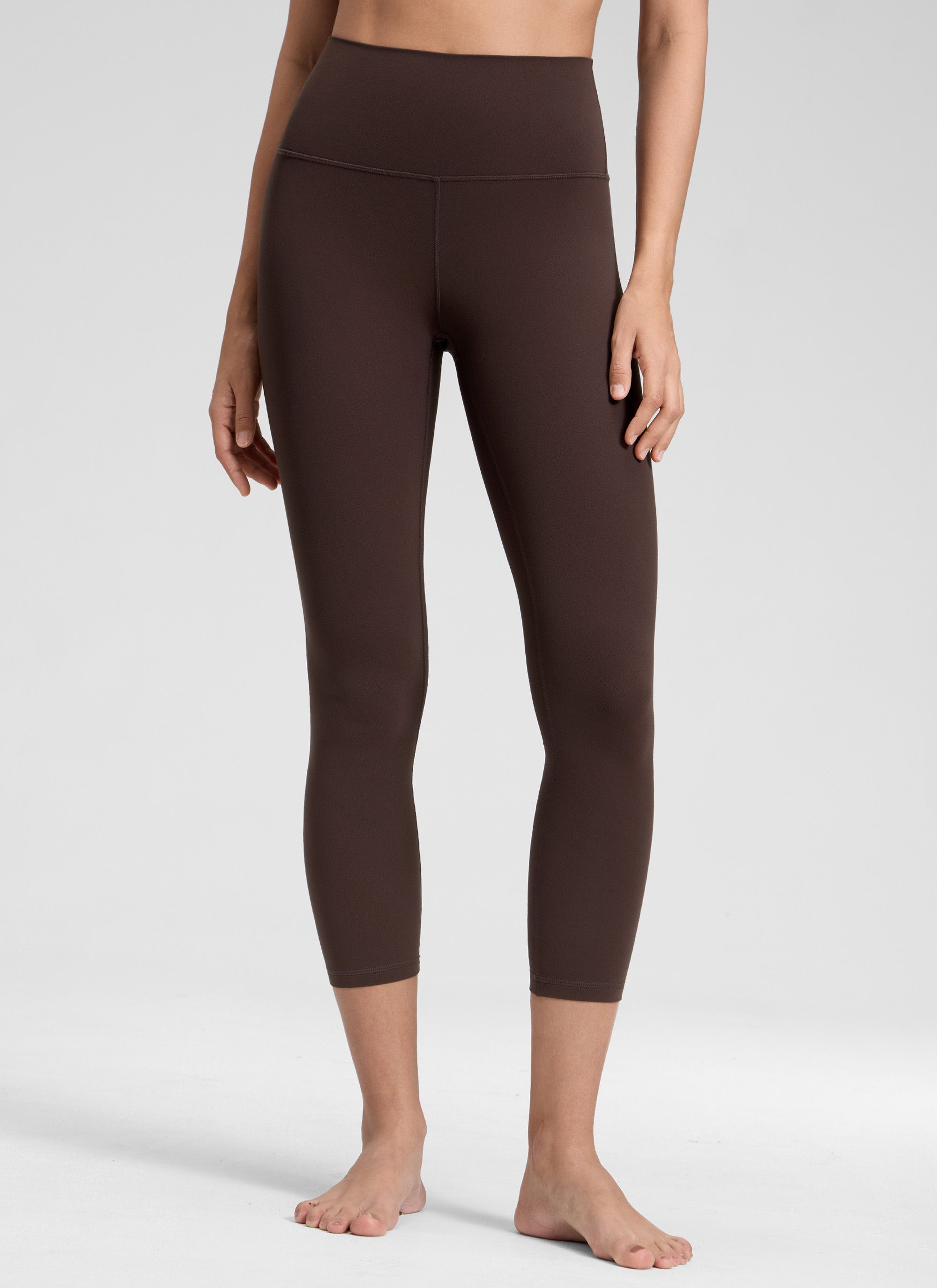 Ruang Istirehat Yoga Wanita CRZ YOGA Bertingkat Tinggi Butterluxe Legging Yoga 23'' Coklat Fudge Panas