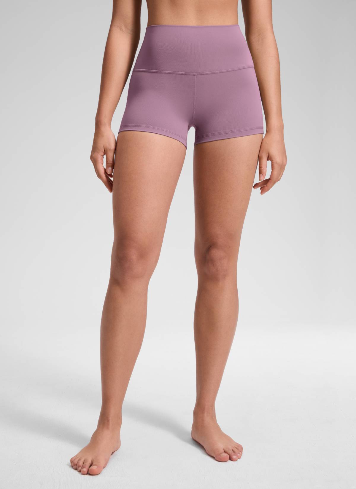 CRZ YOGA Yoga Wanita Booty Tinggi Butterluxe Seluar Pendek Biker 2.5'' Lavender Muda