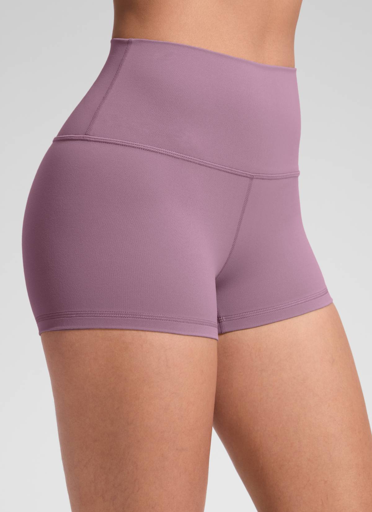 CRZ YOGA Yoga Wanita Booty Tinggi Butterluxe Seluar Pendek Biker 2.5'' Lavender Muda