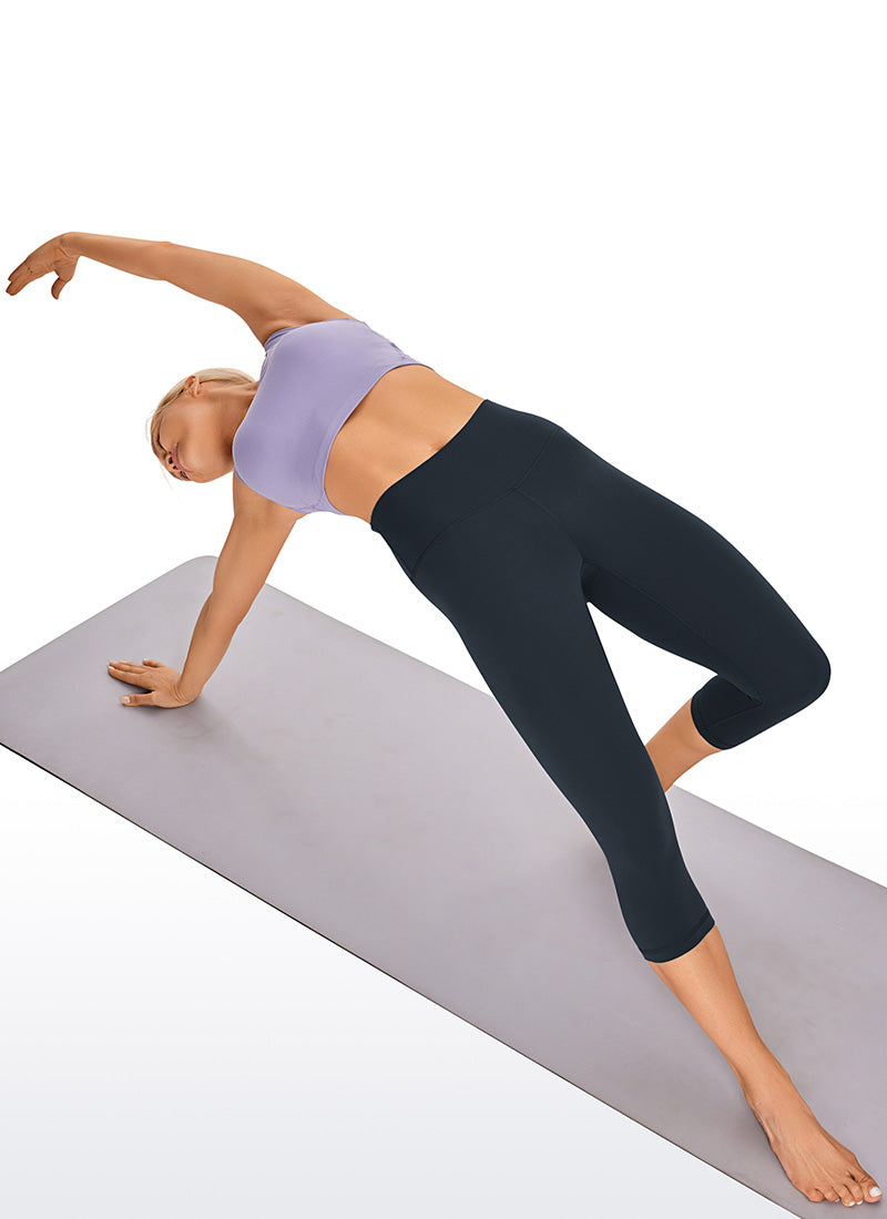 CRZ YOGA वीमेंस योग लाउंज हाई राइज़ Butterluxe योग लेगिंग 17'' ट्रू नेवी