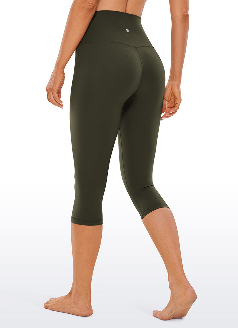 CRZ YOGA वीमेंस योग लाउंज हाई राइज़ Butterluxe योग लेगिंग 17'' ऑलिव ग्रीन