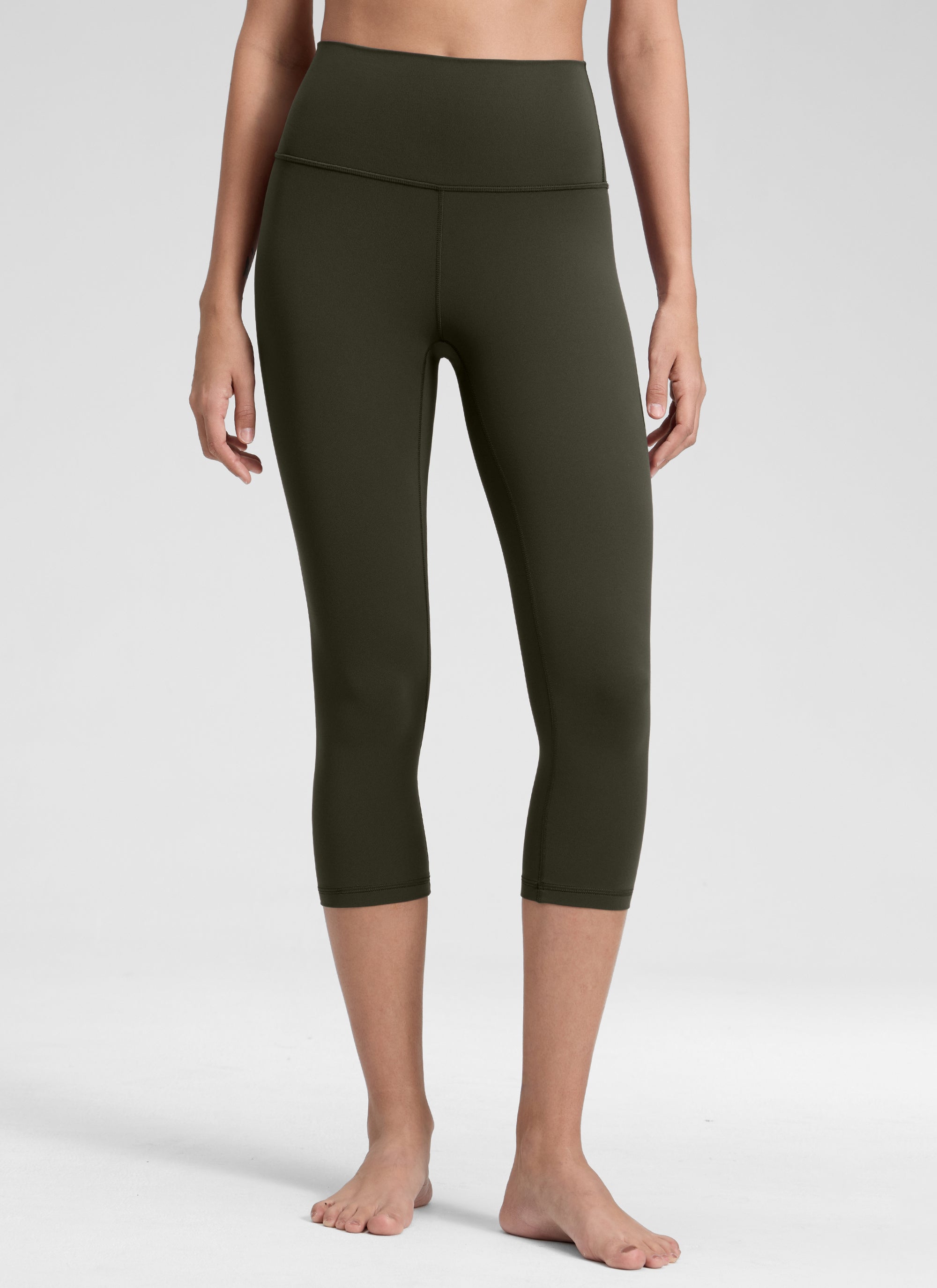 CRZ YOGA Yoga Lounge Wanita Bertingkat Tinggi Butterluxe Legging Yoga 19'' Hijau Zaitun