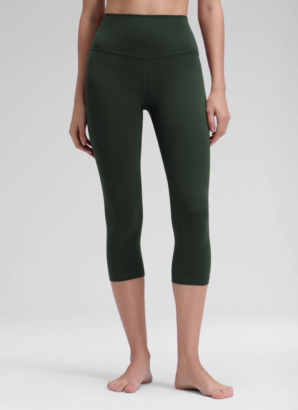 CRZ YOGA Women's Yoga Lounge High Rise Butterluxe Yoga Leggings 19'' Legend Green @model_info:Kerry