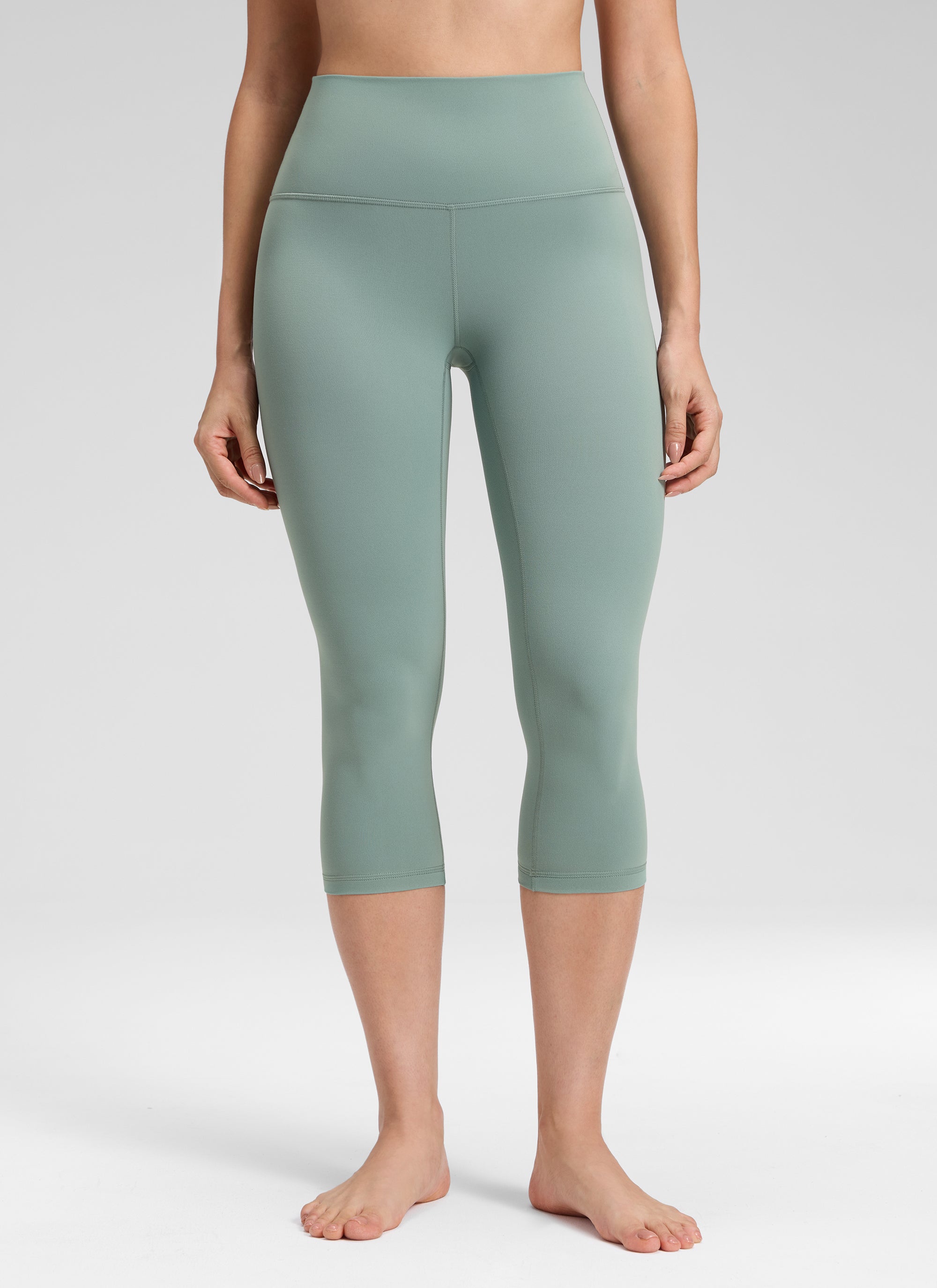Ruang Istirehat Yoga Wanita CRZ YOGA Bertingkat Tinggi Butterluxe Legging Yoga 19'' Hijau Kawah