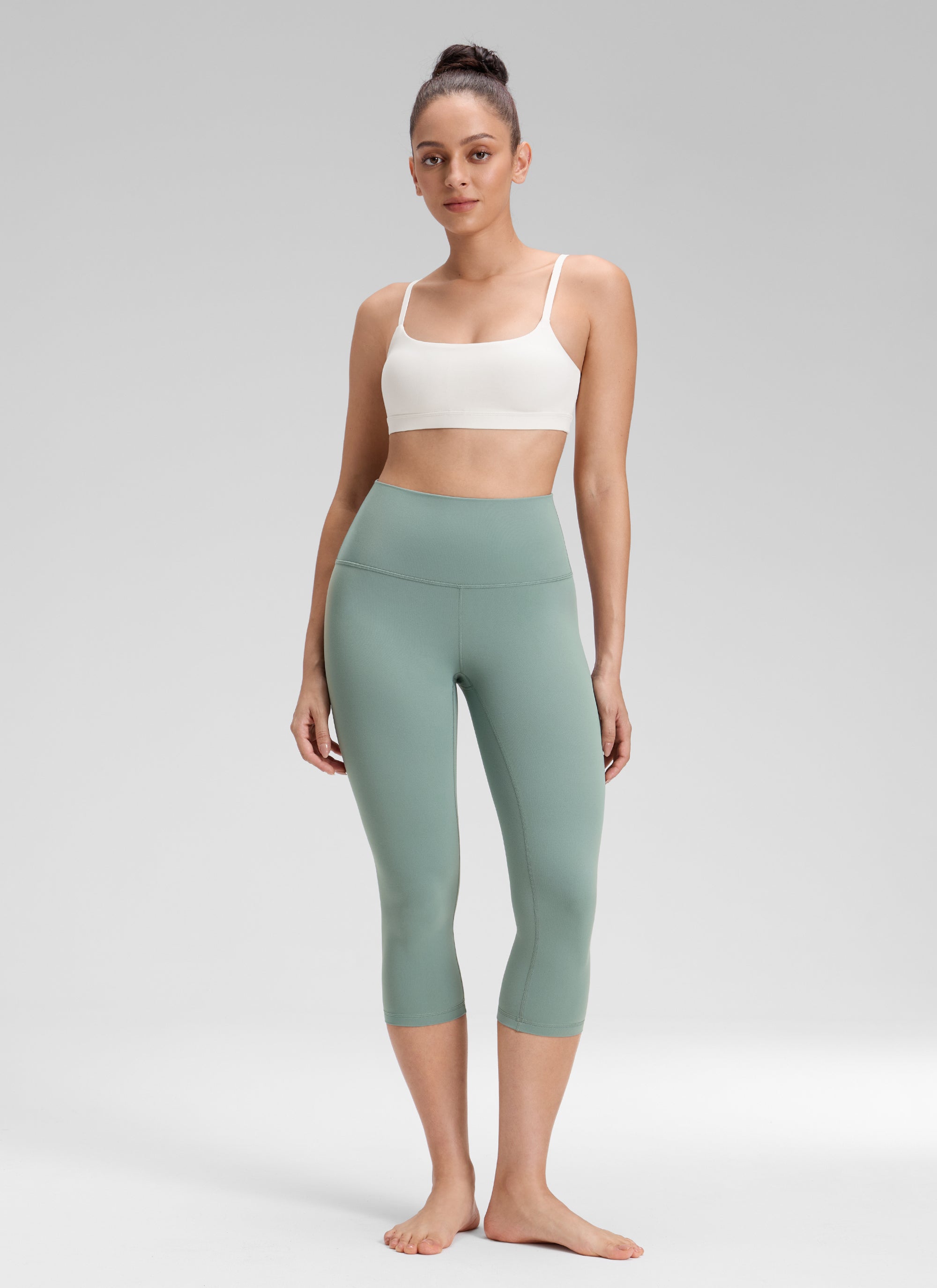 Ruang Istirehat Yoga Wanita CRZ YOGA Bertingkat Tinggi Butterluxe Legging Yoga 19'' Hijau Kawah