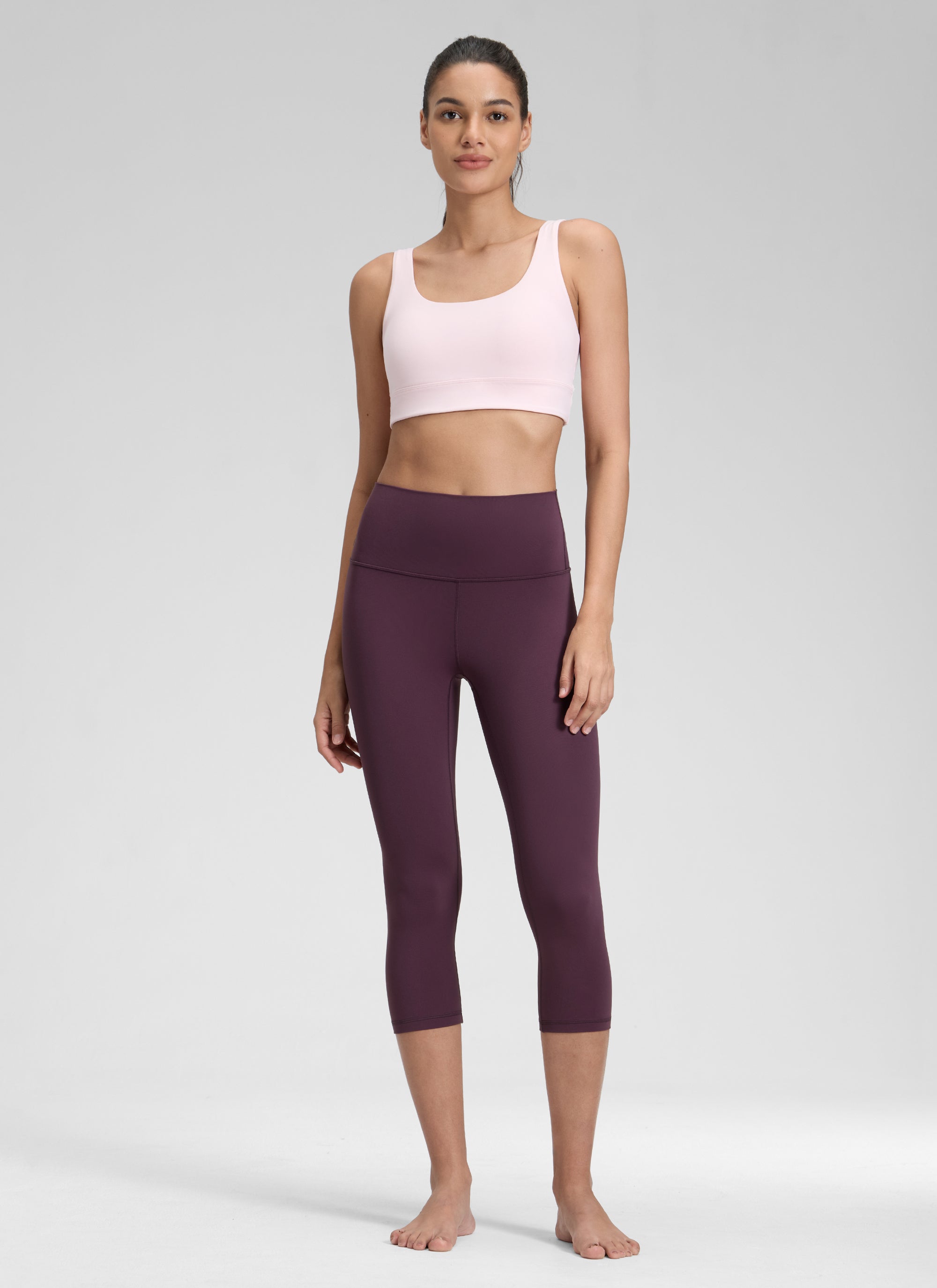 Ruang Istirehat Yoga Wanita CRZ YOGA Bertingkat Tinggi Butterluxe Legging Yoga 19'' Ungu Tua