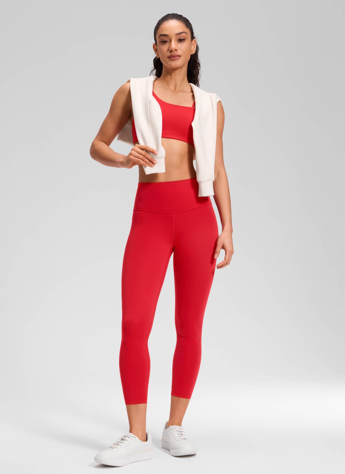 Ruang Istirehat Yoga Wanita CRZ YOGA Bertingkat Tinggi Butterluxe Legging Yoga 23'' Aurora Red