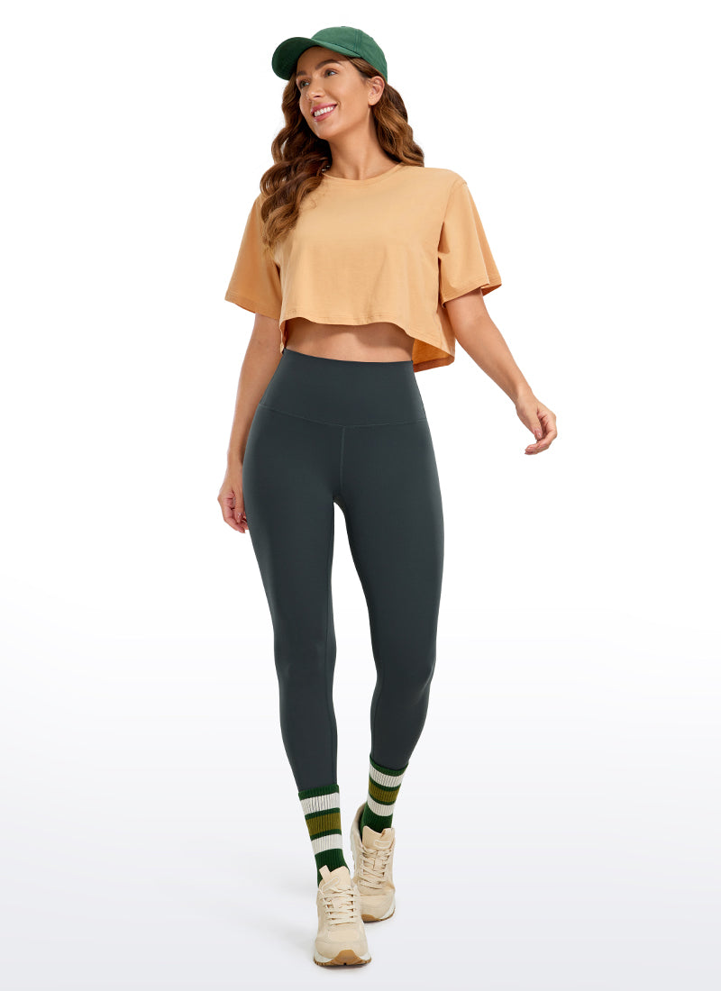 CRZ YOGA Women's Yoga High Rise Butterluxe Ankle Leggings 26.5'' Dark Green