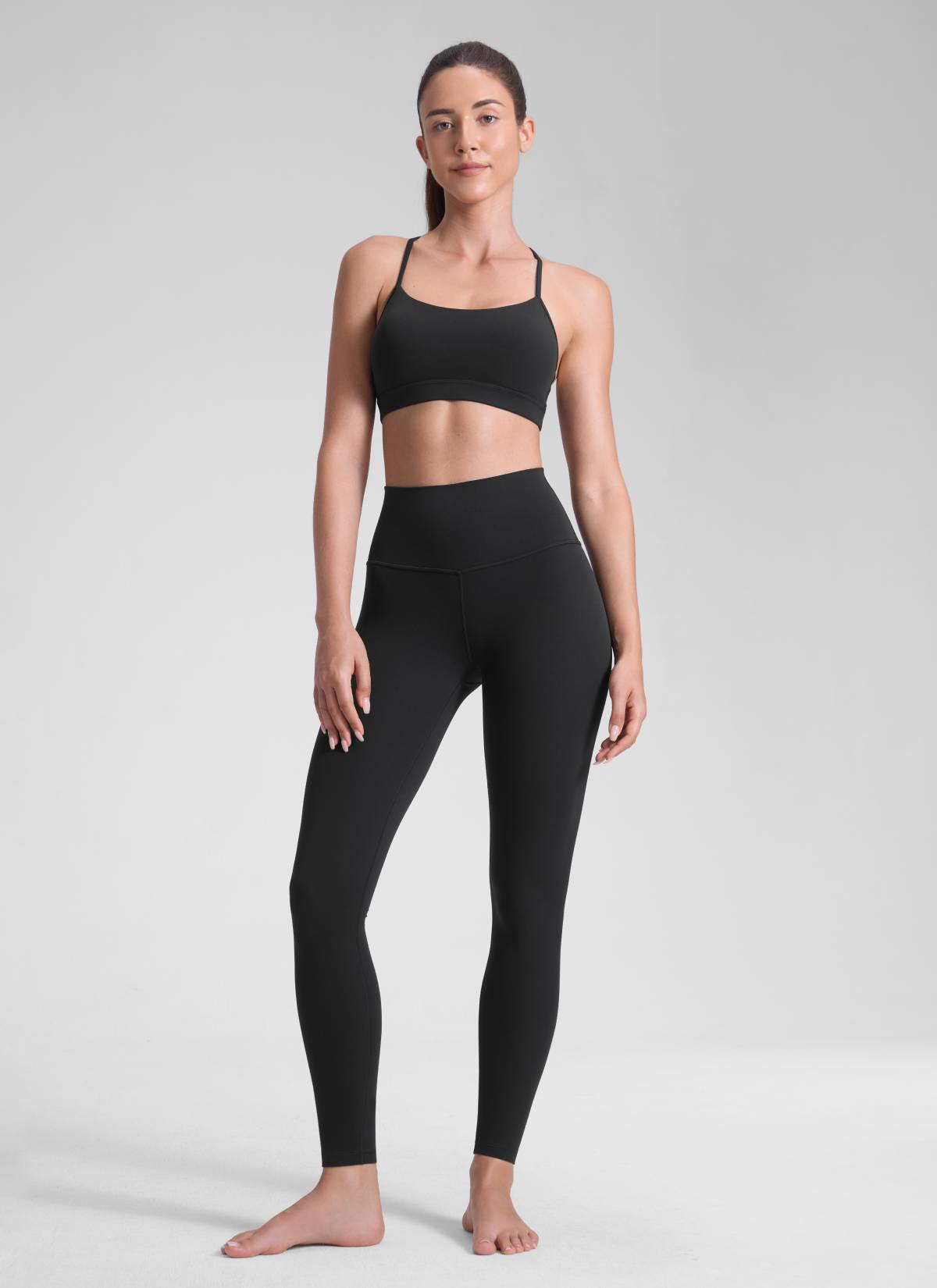 Ruang Istirehat Yoga Wanita CRZ YOGA Bertingkat Tinggi Butterluxe Legging Yoga 28'' Hitam
