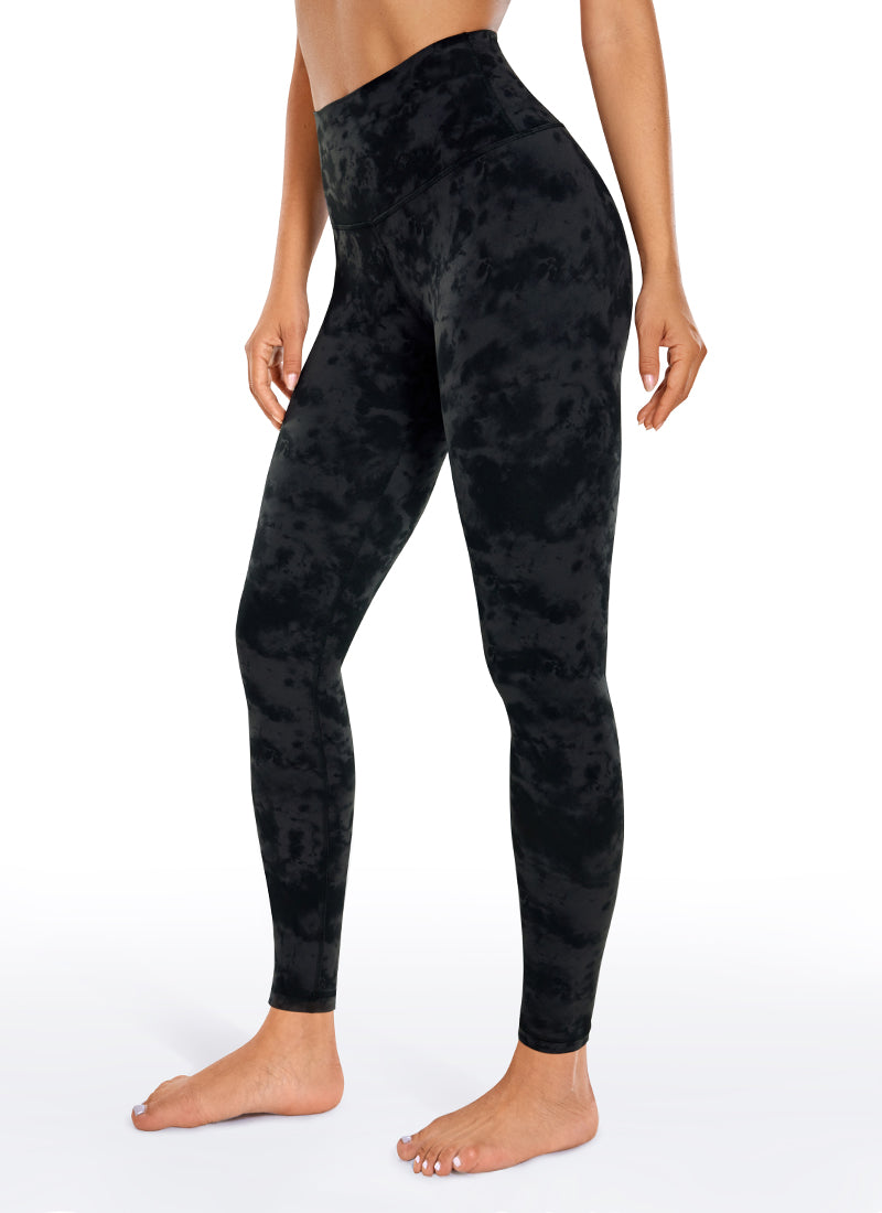 CRZ YOGA Yoga Lounge Wanita Bertingkat Tinggi Butterluxe Legging Yoga 28'' Dakwat Asap Pewarna Ikat