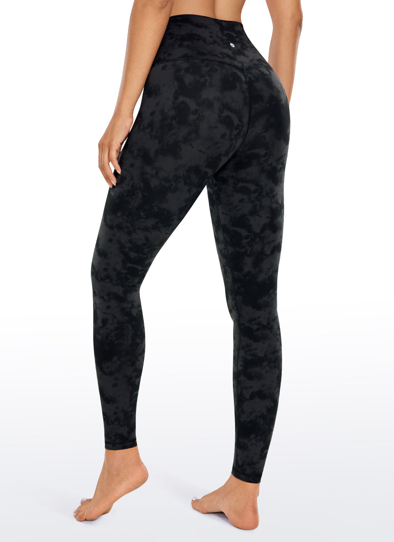 CRZ YOGA Yoga Lounge Wanita Bertingkat Tinggi Butterluxe Legging Yoga 28'' Dakwat Asap Pewarna Ikat