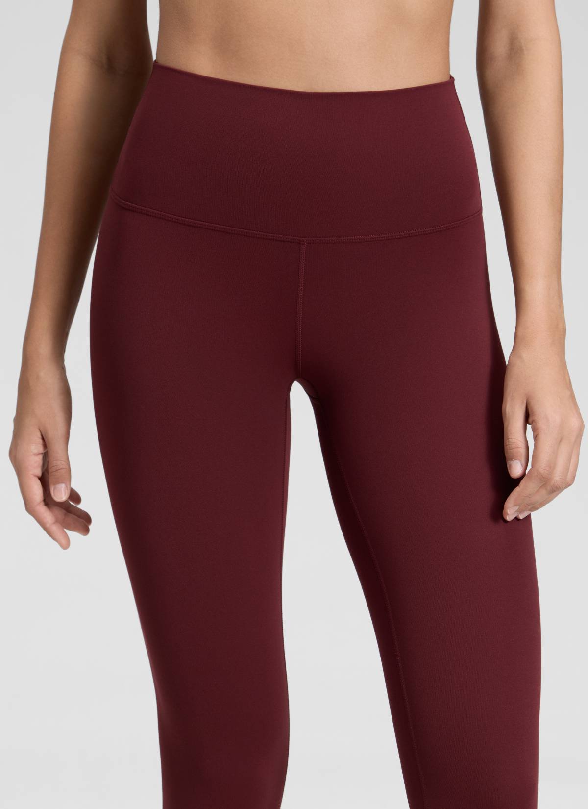 CRZ YOGA Yoga Lounge Wanita Bertingkat Tinggi Butterluxe Legging Yoga Merlot Merah 28''